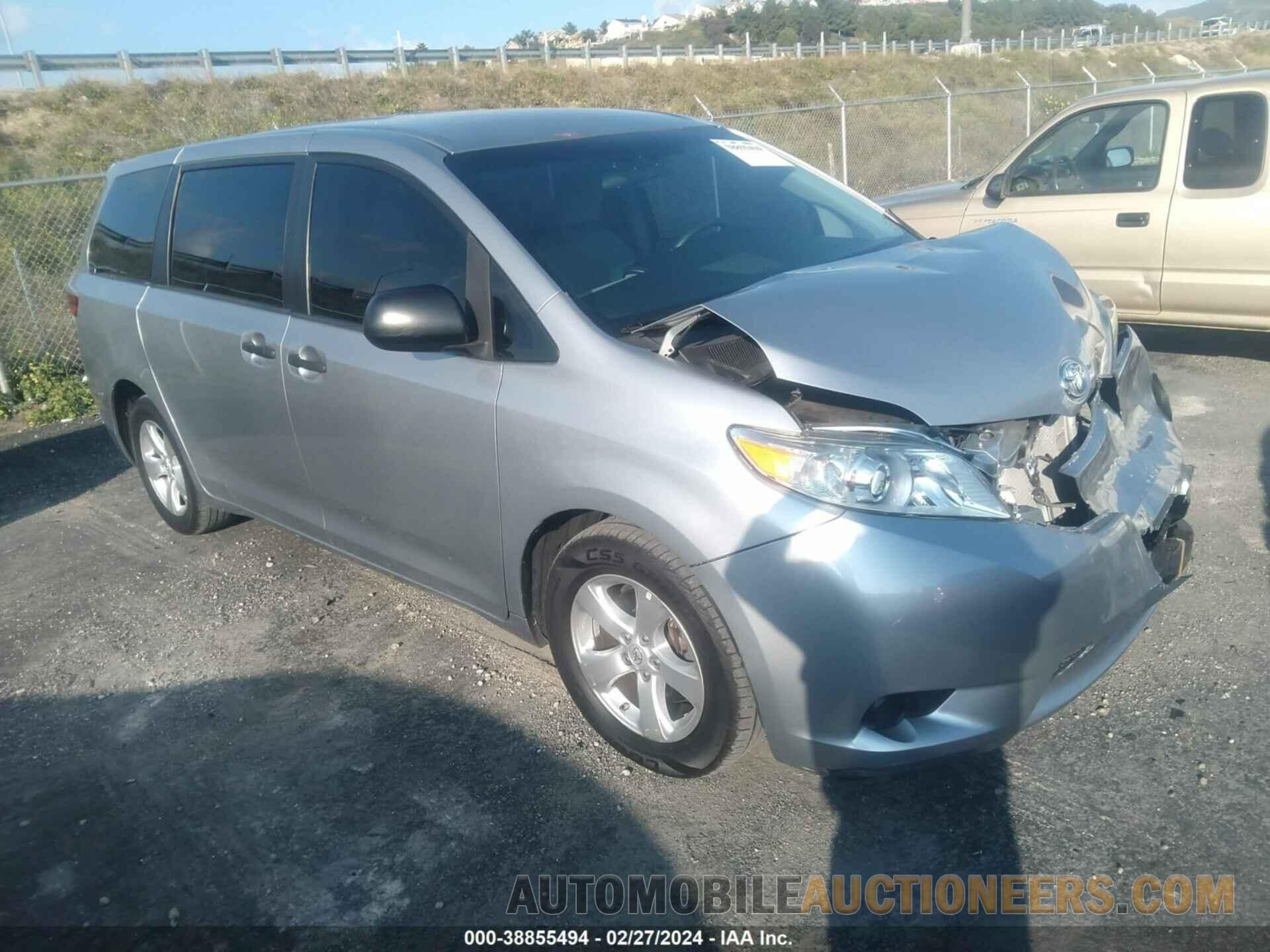 5TDZZ3DC2HS869422 TOYOTA SIENNA 2017