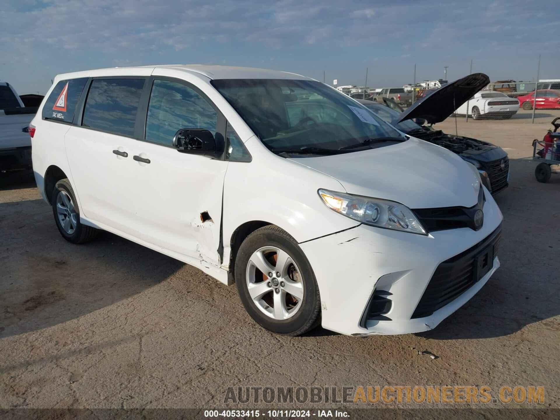 5TDZZ3DC2KS018020 TOYOTA SIENNA 2019