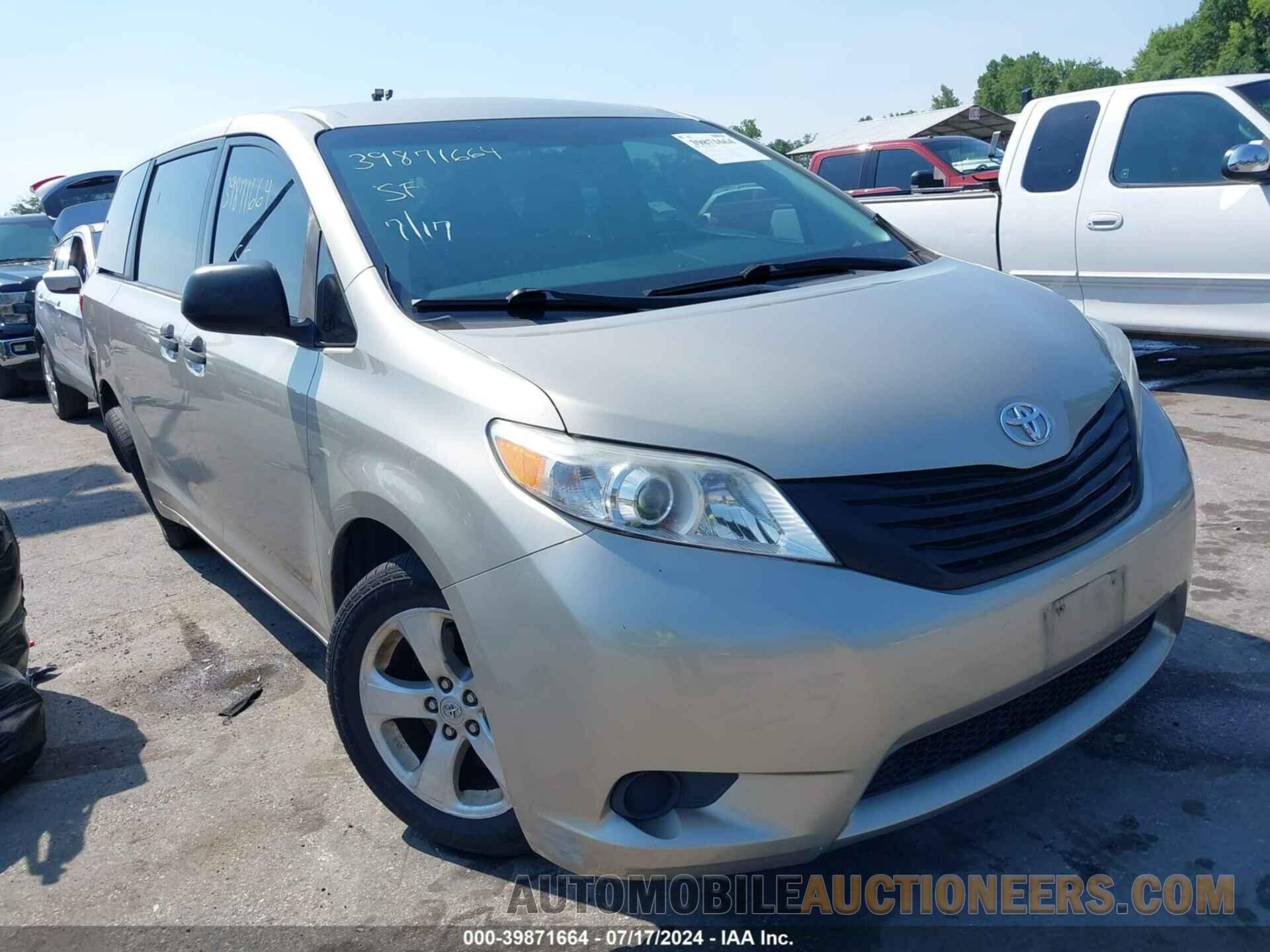 5TDZZ3DC3HS860907 TOYOTA SIENNA 2017