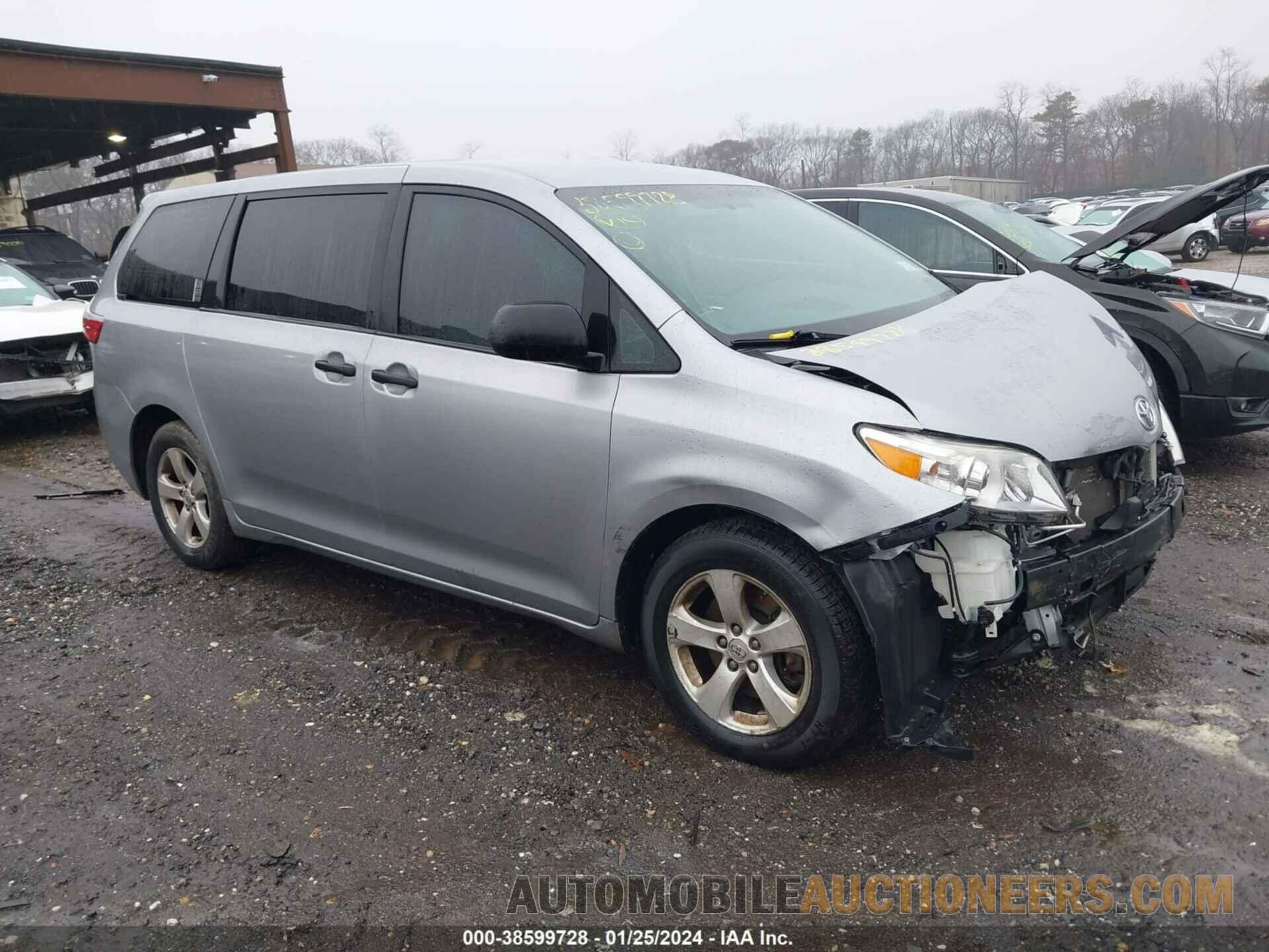 5TDZZ3DC5HS782601 TOYOTA SIENNA 2017