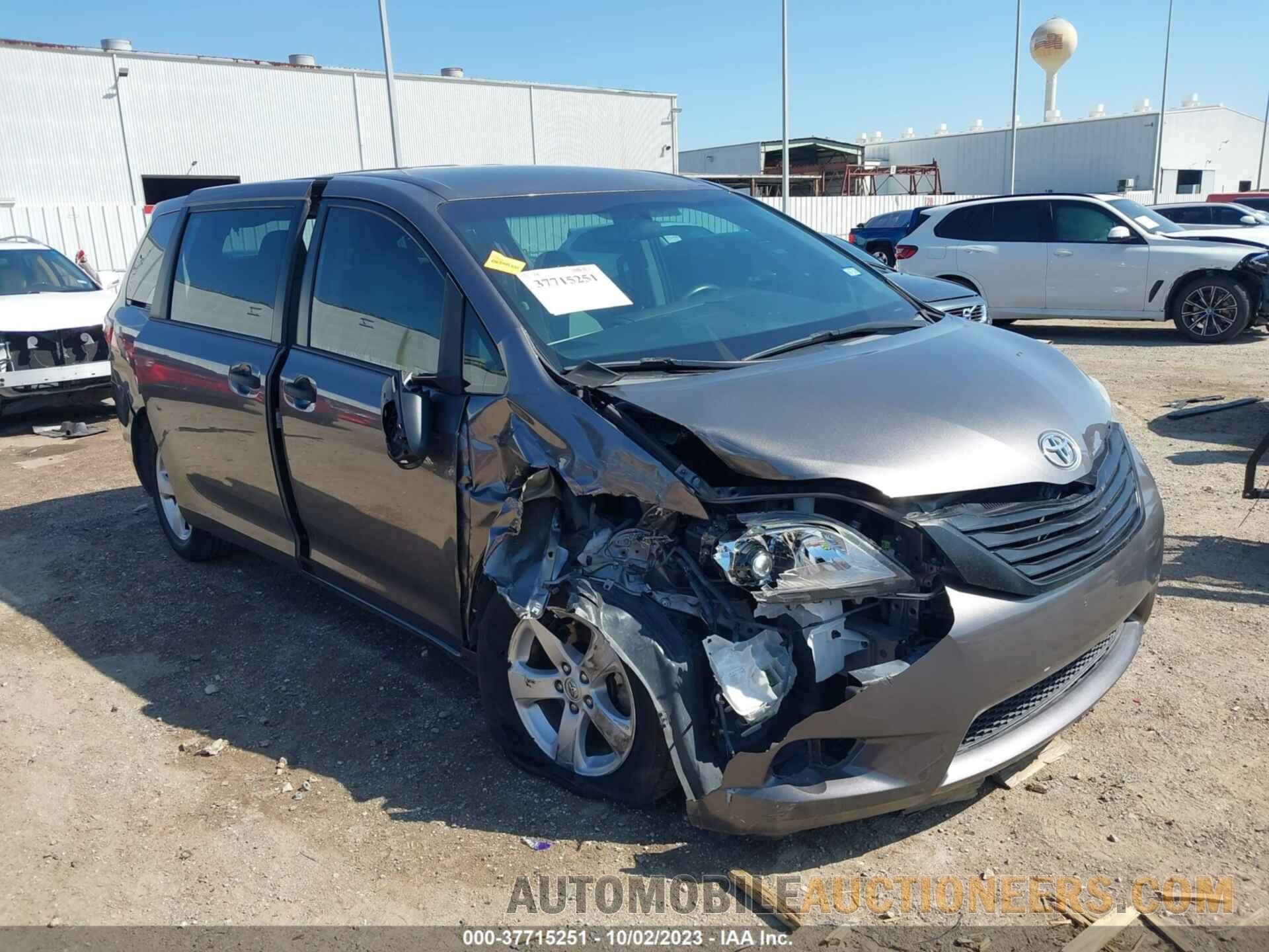 5TDZZ3DC5HS871374 TOYOTA SIENNA 2017