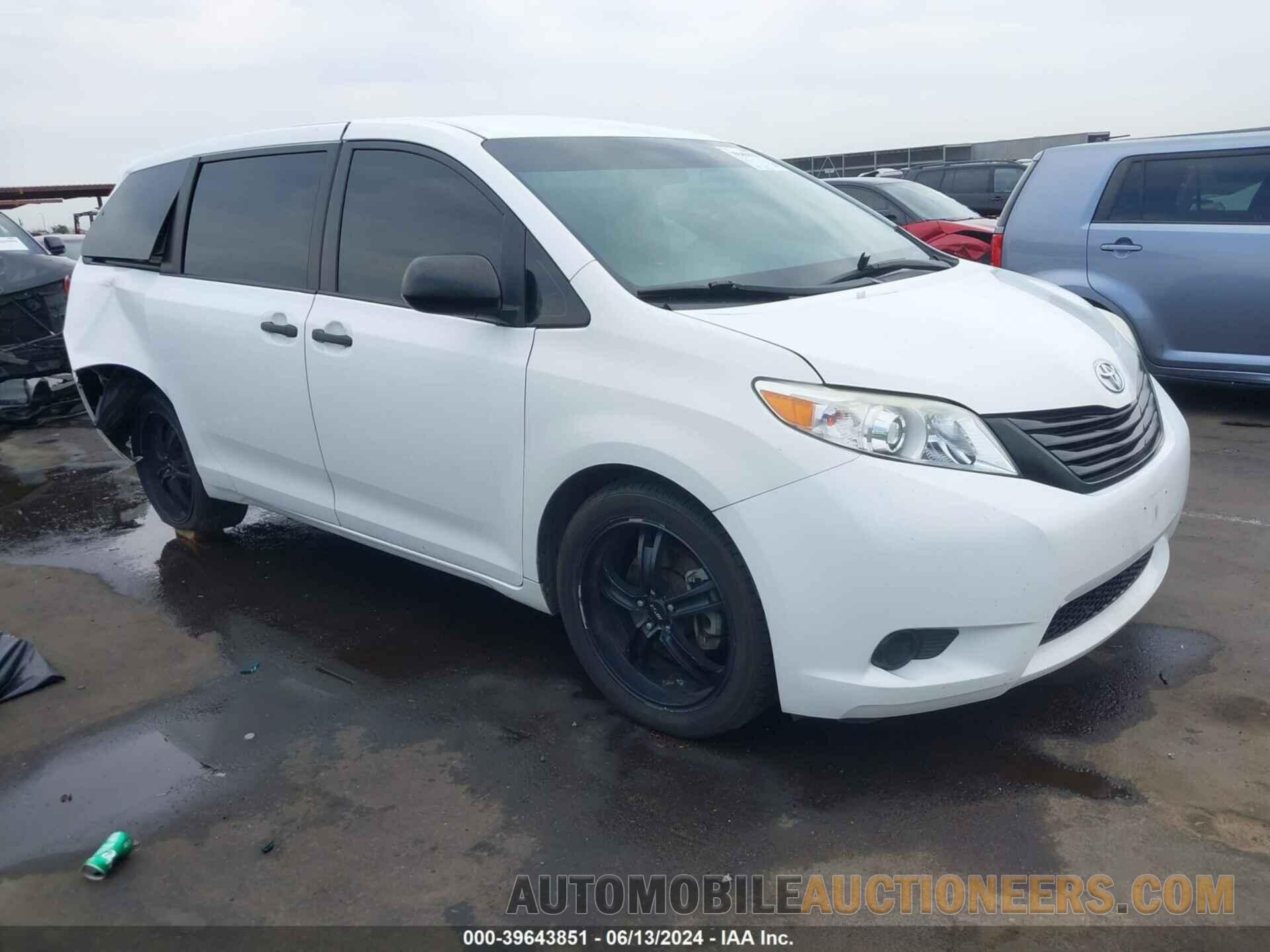 5TDZZ3DC6HS802824 TOYOTA SIENNA 2017