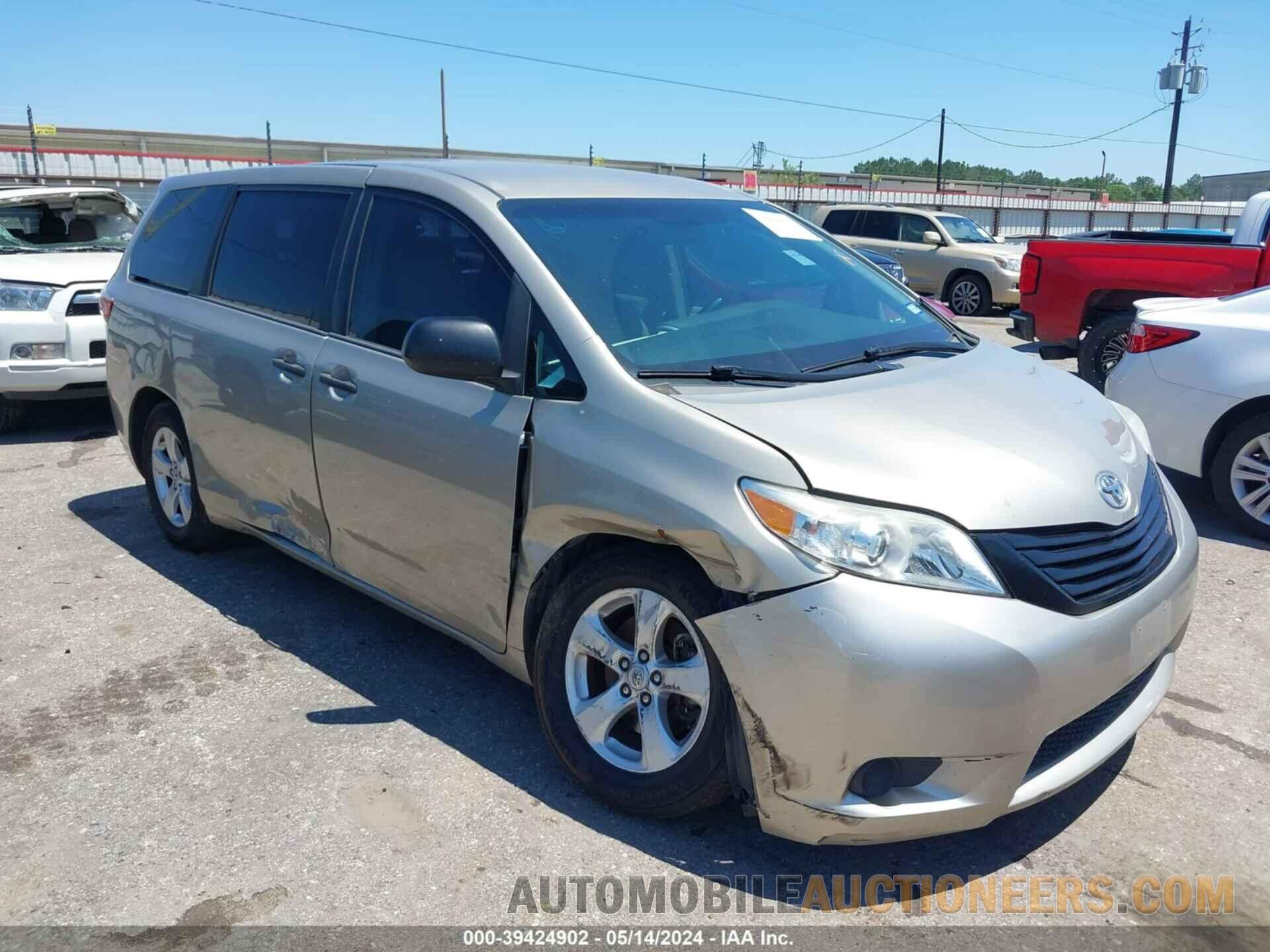 5TDZZ3DC6HS834690 TOYOTA SIENNA 2017