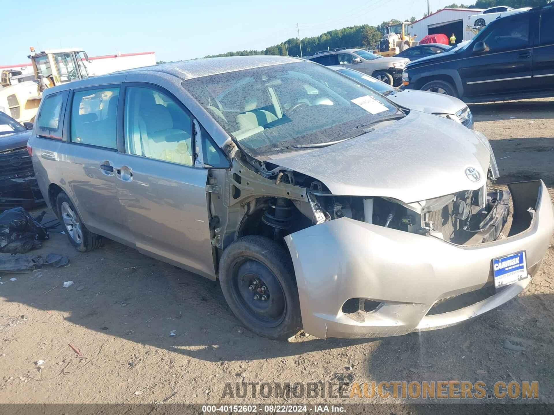 5TDZZ3DC6HS878589 TOYOTA SIENNA 2017