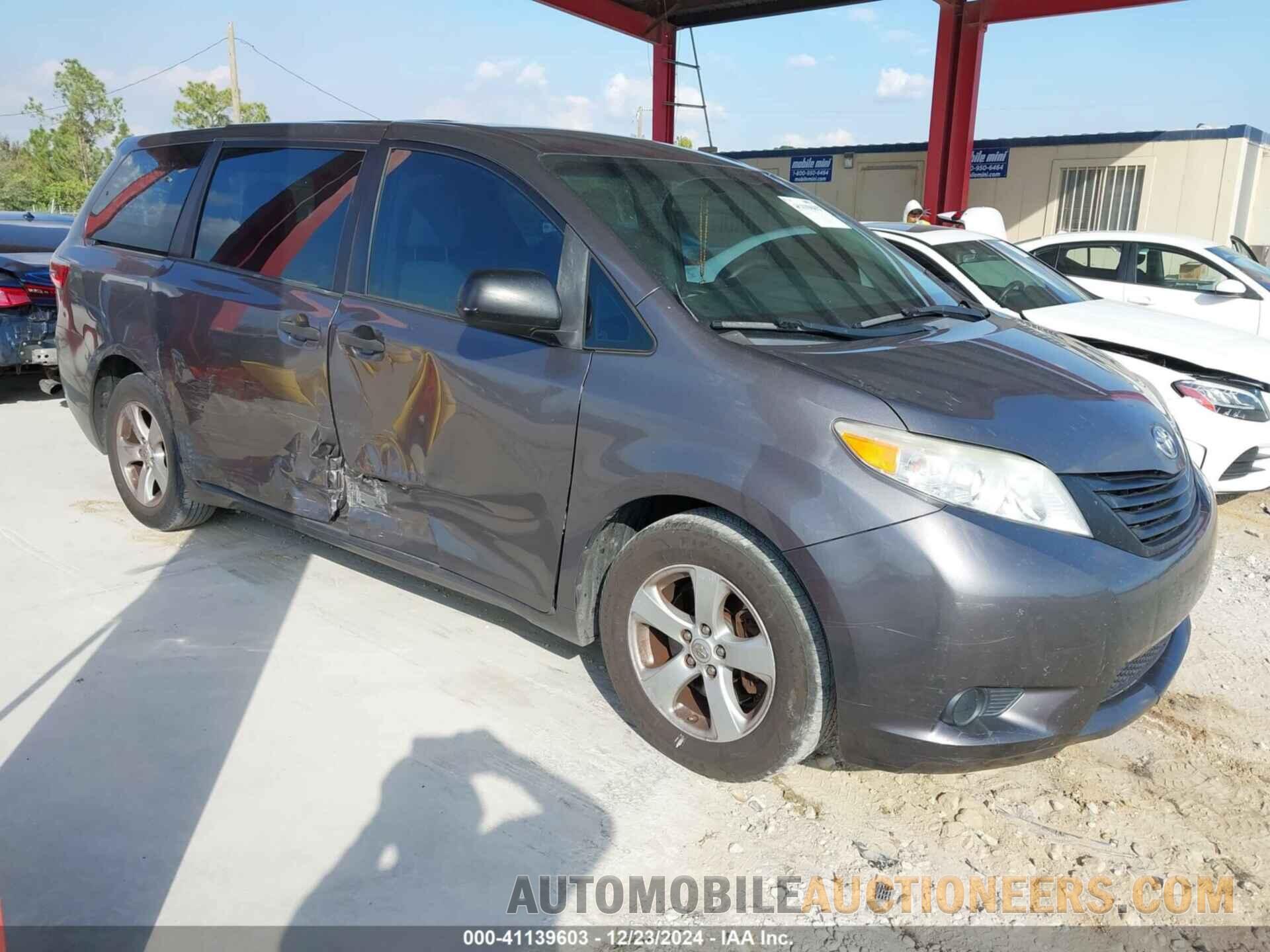 5TDZZ3DCXHS778141 TOYOTA SIENNA 2017