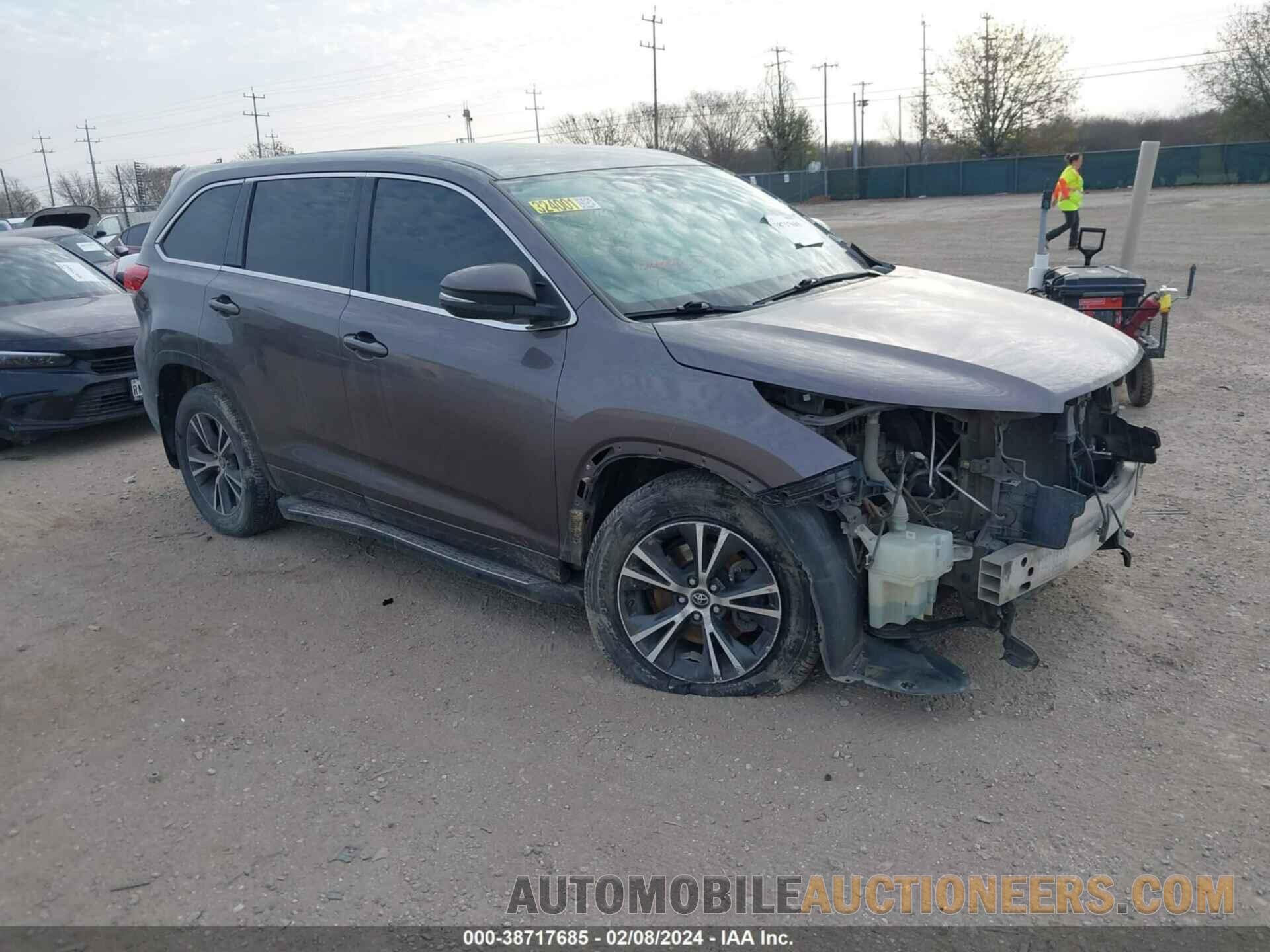 5TDZZRFH0HS221086 TOYOTA HIGHLANDER 2017