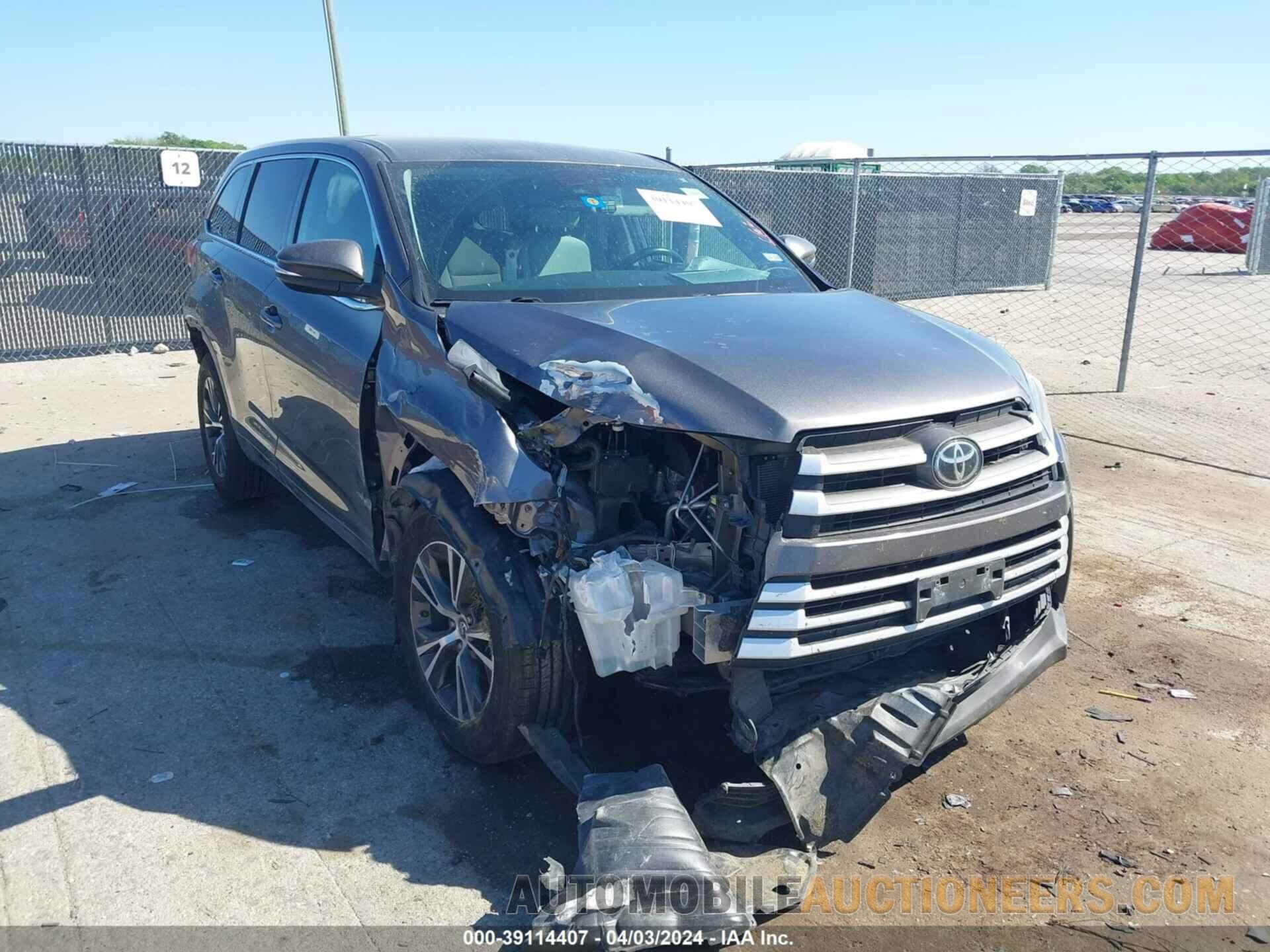 5TDZZRFH0JS251047 TOYOTA HIGHLANDER 2018