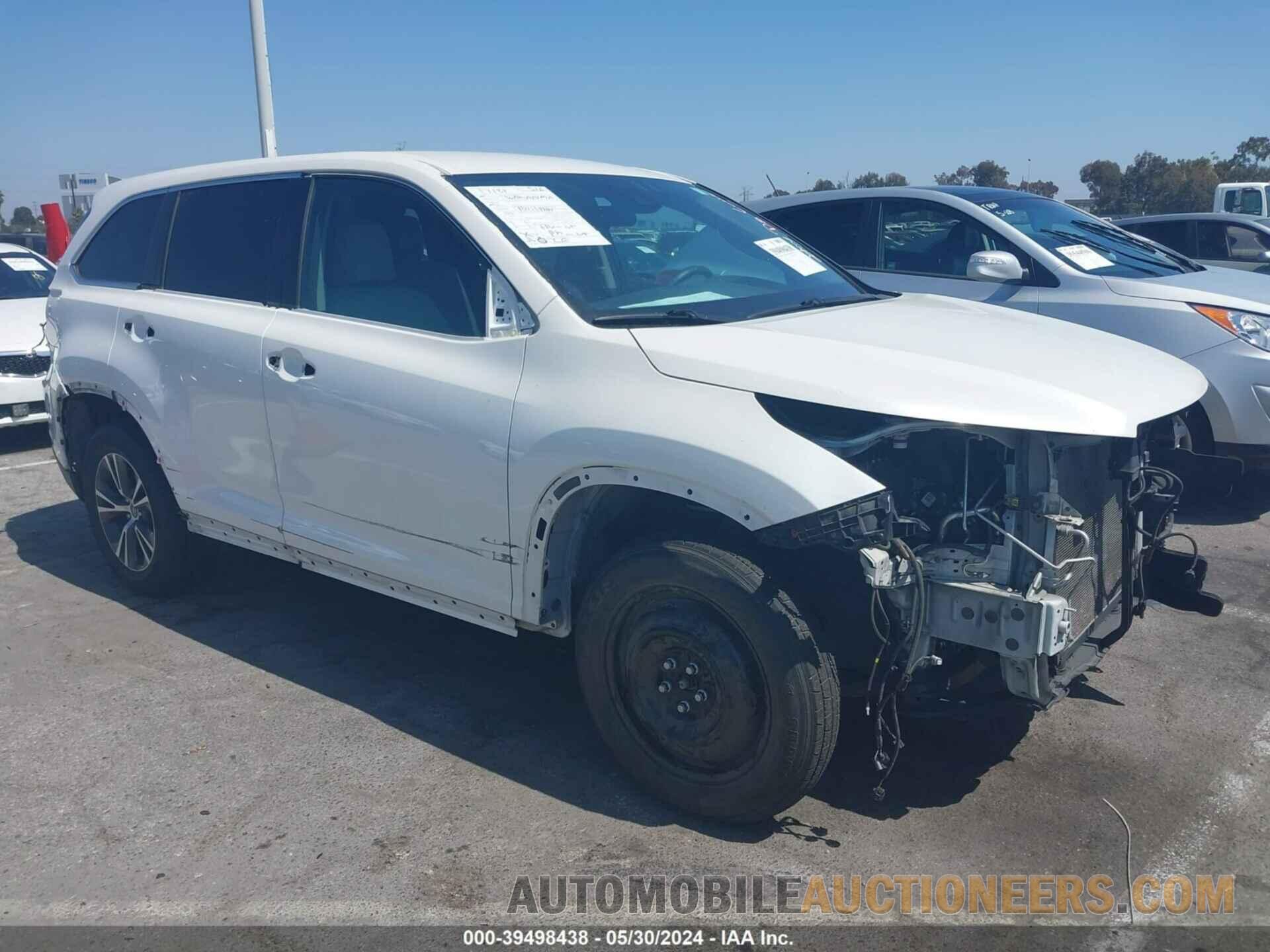 5TDZZRFH0JS262131 TOYOTA HIGHLANDER 2018