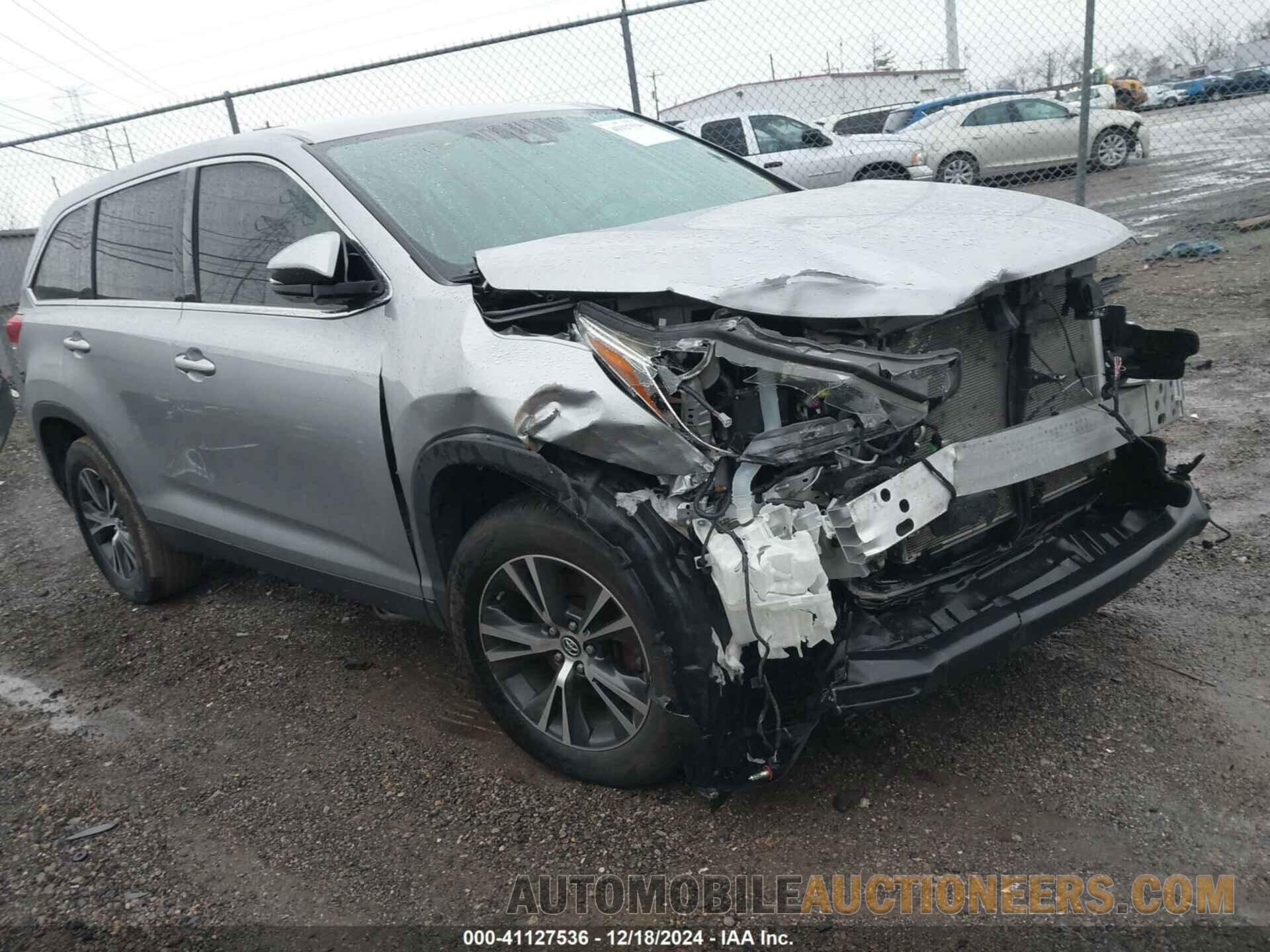 5TDZZRFH0KS293817 TOYOTA HIGHLANDER 2019