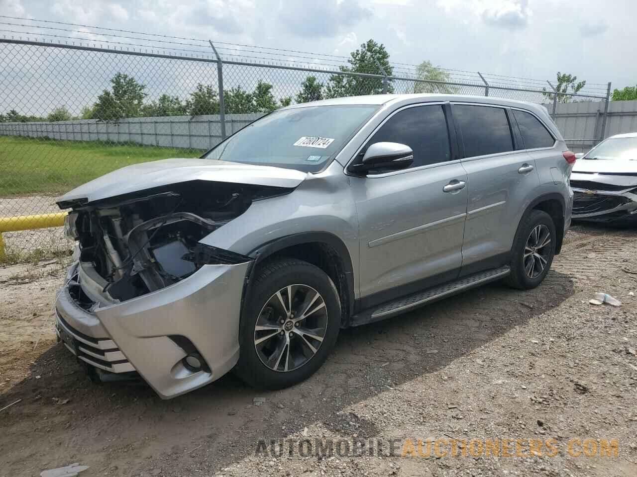 5TDZZRFH0KS299696 TOYOTA HIGHLANDER 2019