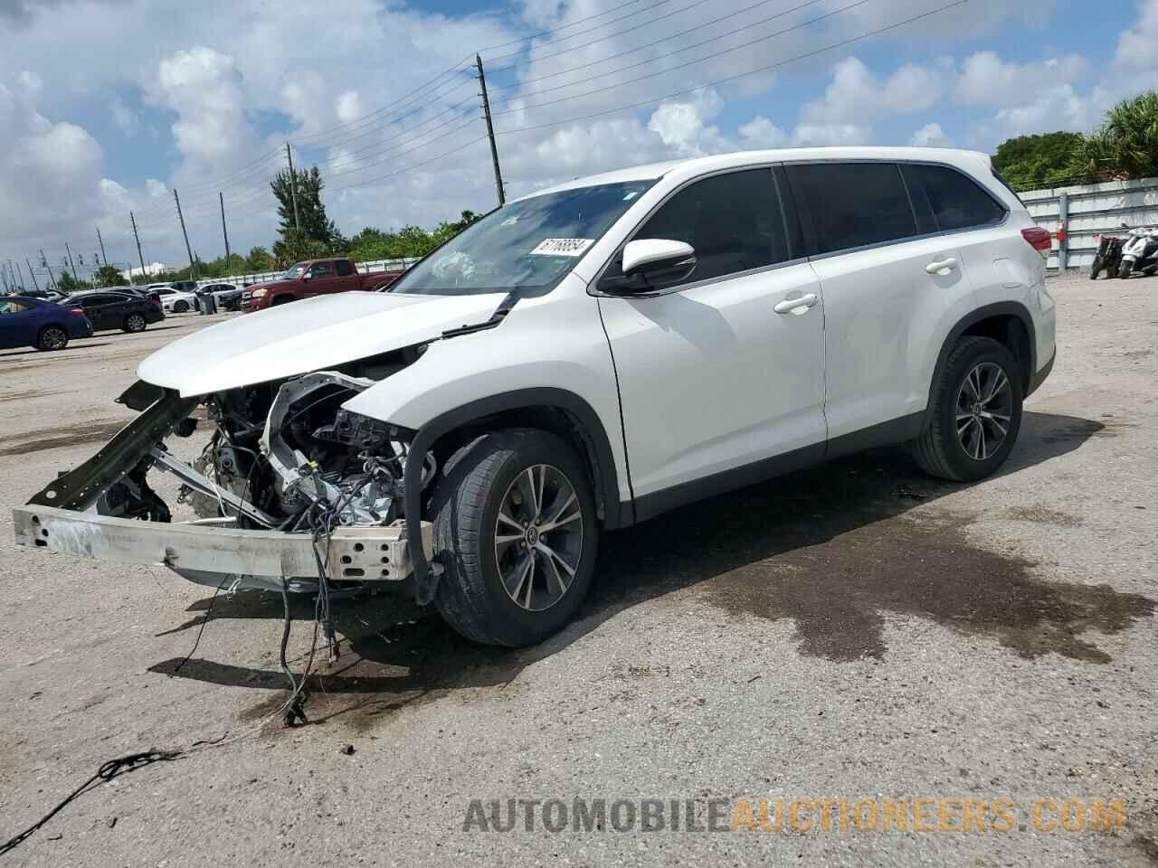 5TDZZRFH0KS316786 TOYOTA HIGHLANDER 2019