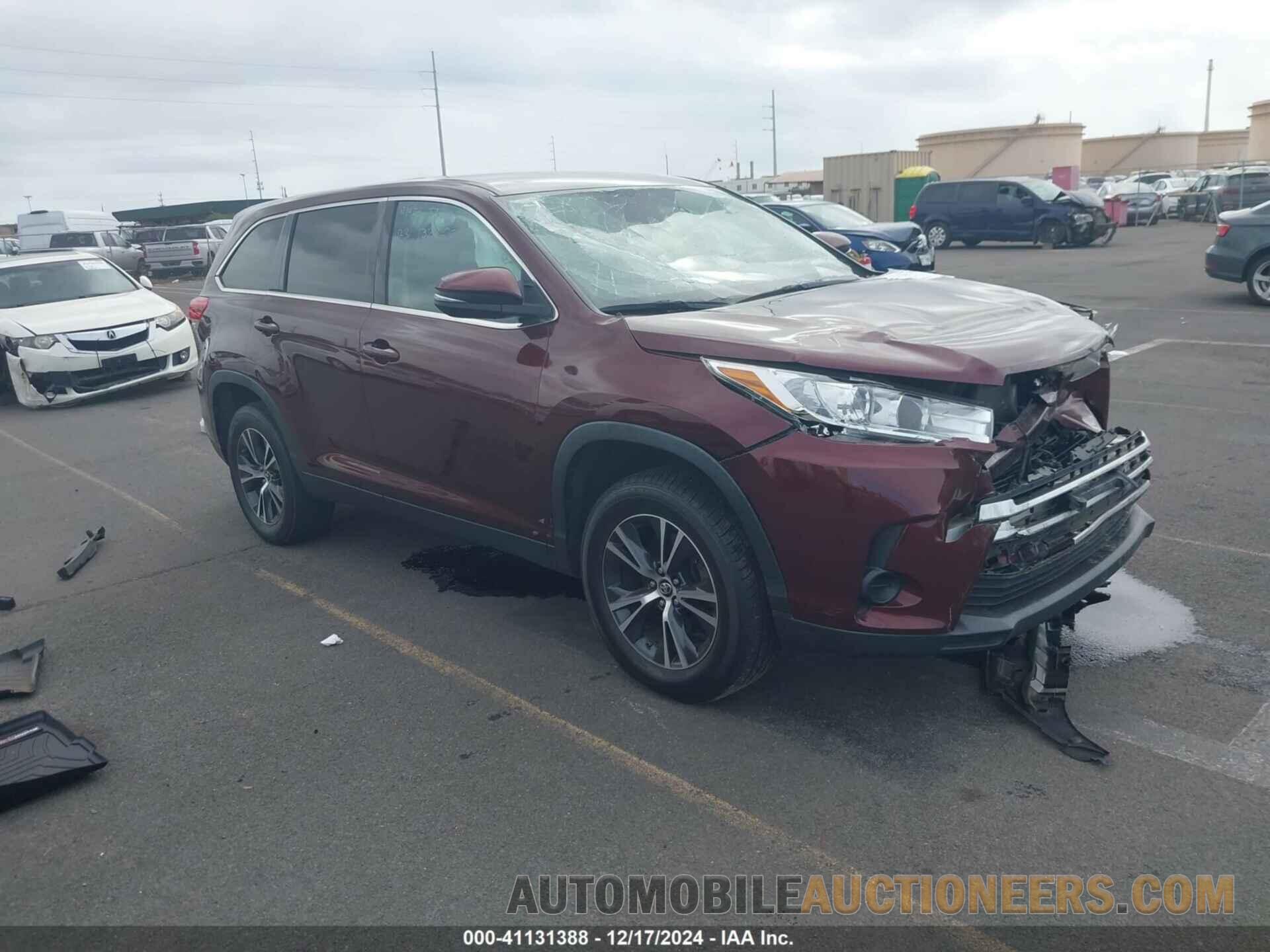 5TDZZRFH0KS317629 TOYOTA HIGHLANDER 2019