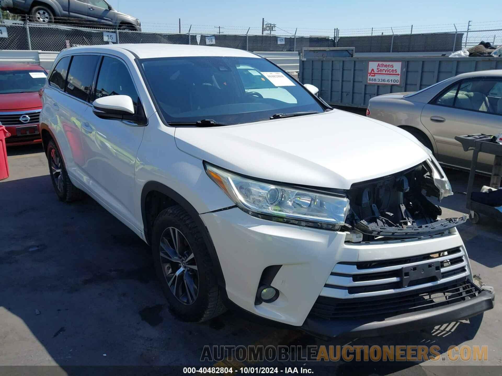 5TDZZRFH1JS248917 TOYOTA HIGHLANDER 2018