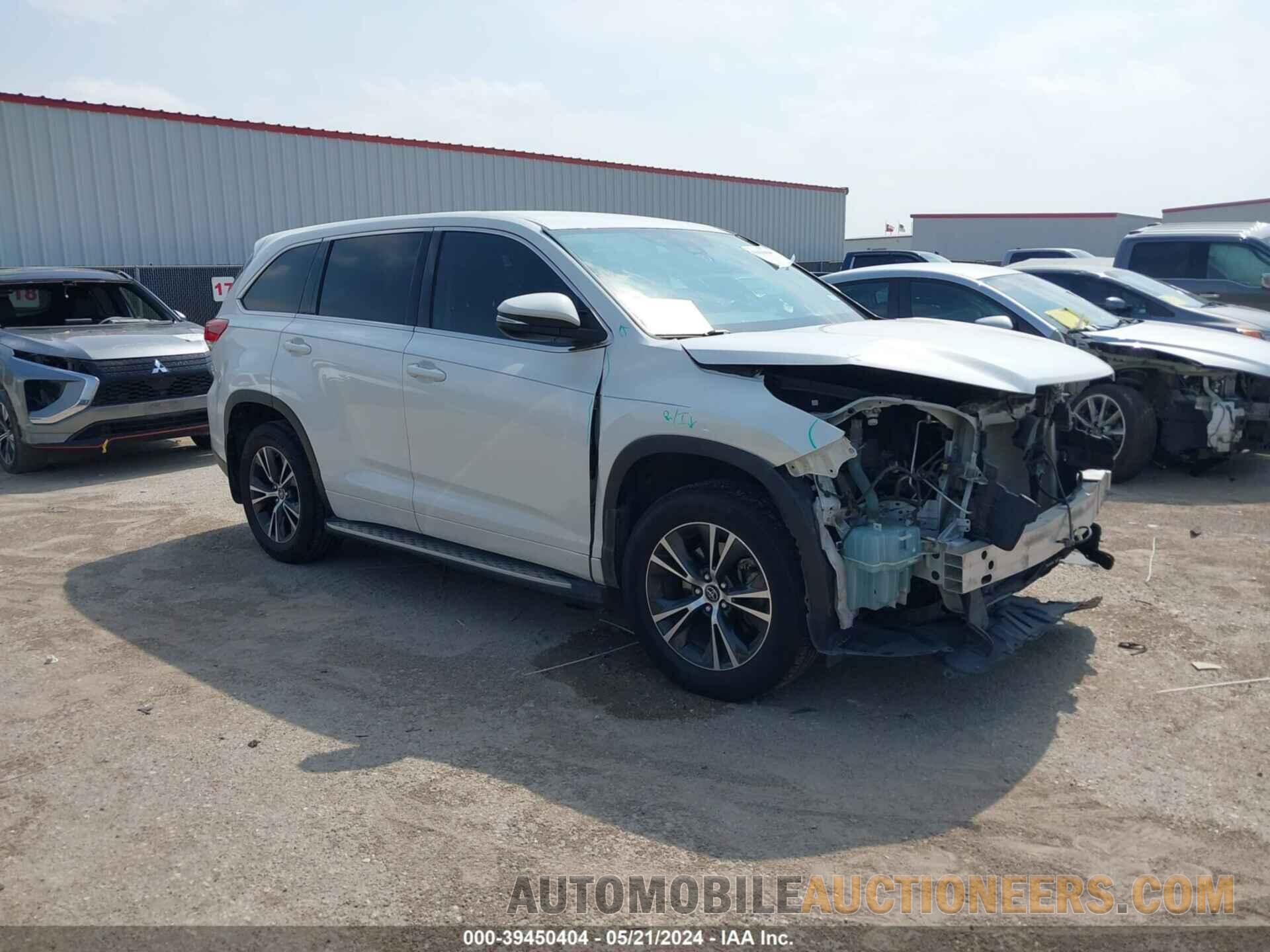 5TDZZRFH1JS269184 TOYOTA HIGHLANDER 2018