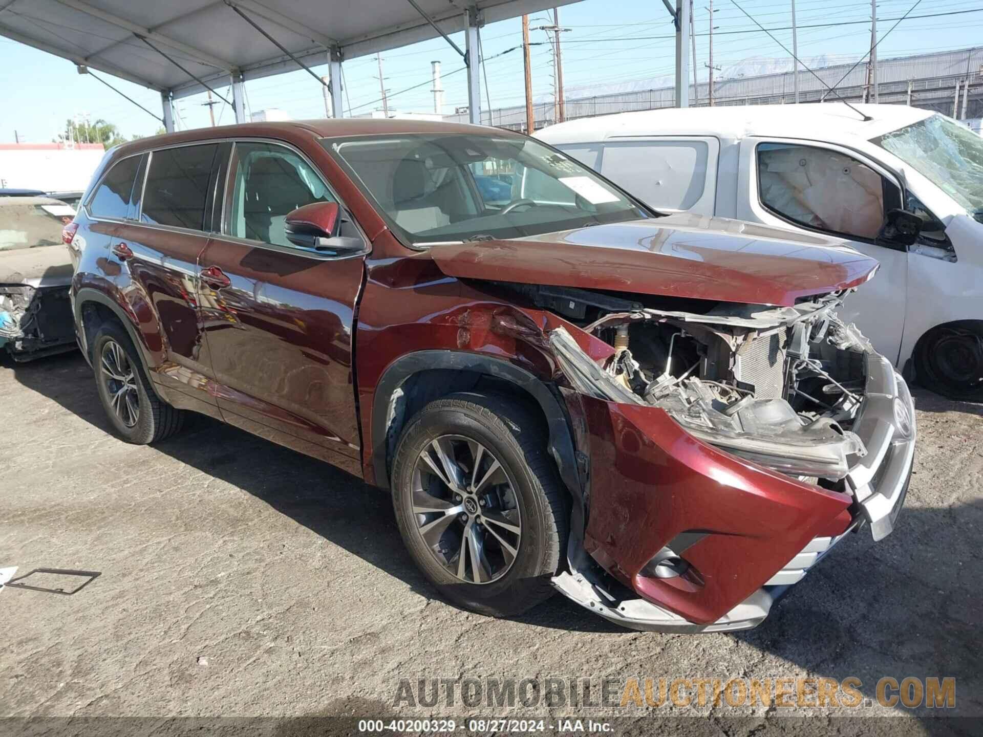 5TDZZRFH1JS288379 TOYOTA HIGHLANDER 2018