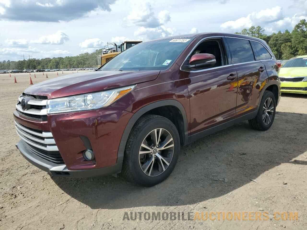 5TDZZRFH1KS323018 TOYOTA HIGHLANDER 2019