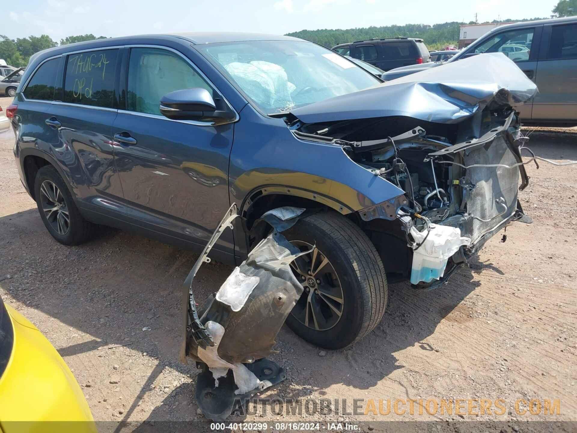 5TDZZRFH2KS299747 TOYOTA HIGHLANDER 2019