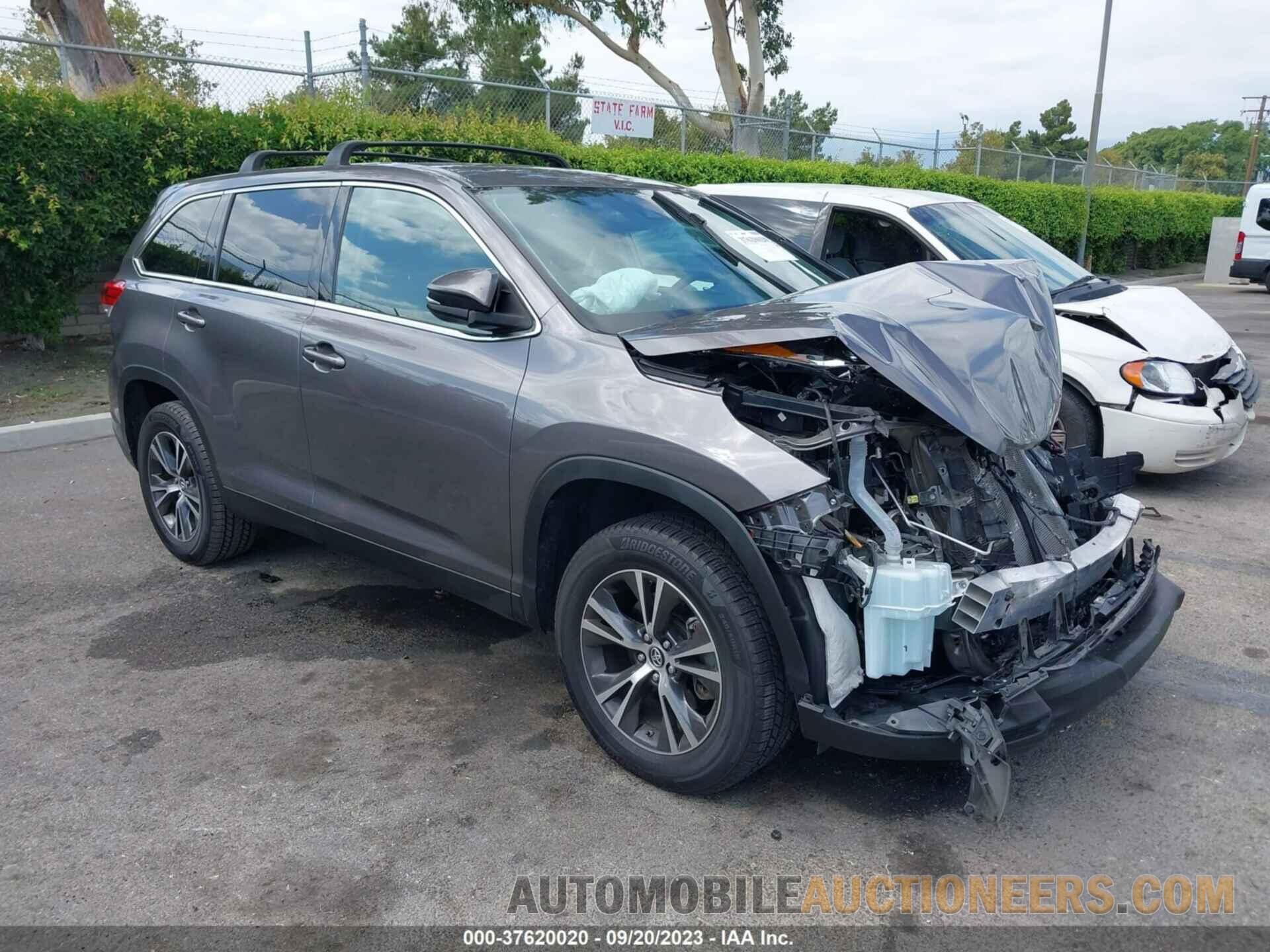 5TDZZRFH2KS321620 TOYOTA HIGHLANDER 2019