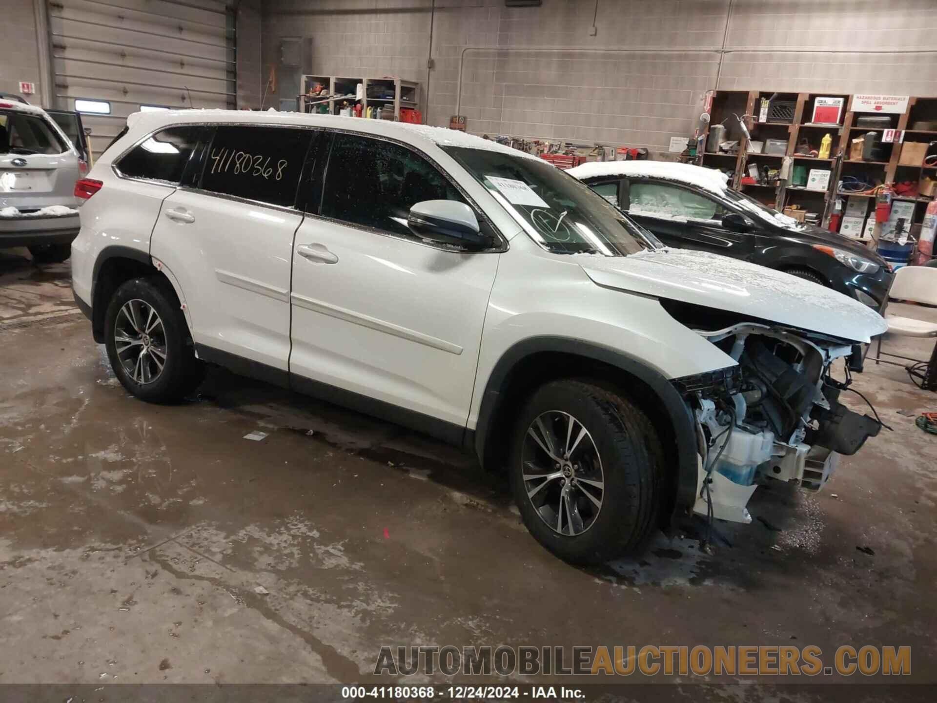 5TDZZRFH2KS369585 TOYOTA HIGHLANDER 2019