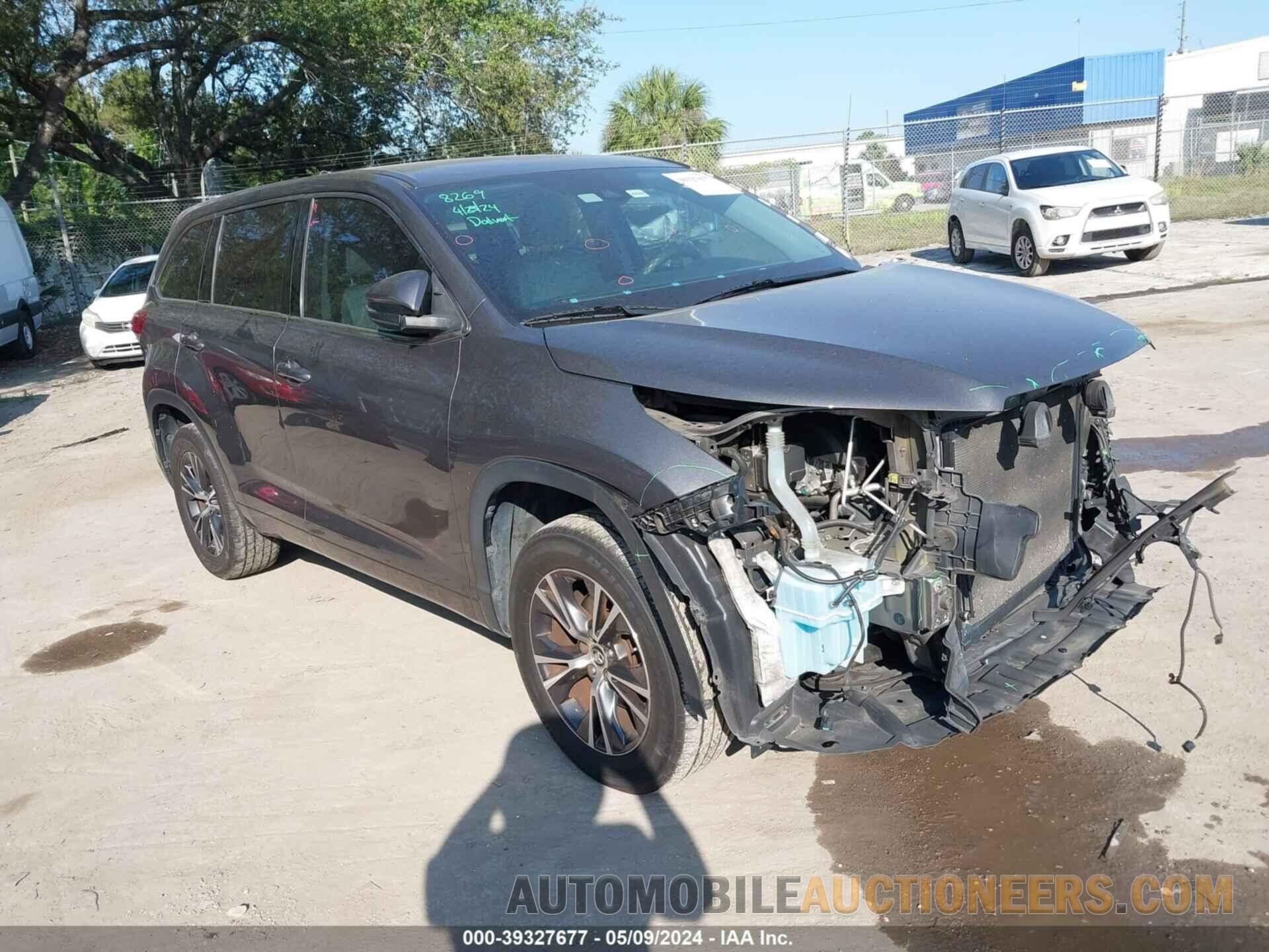 5TDZZRFH3HS209417 TOYOTA HIGHLANDER 2017