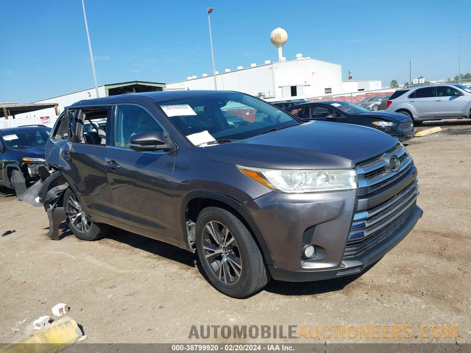 5TDZZRFH3HS229215 TOYOTA HIGHLANDER 2017