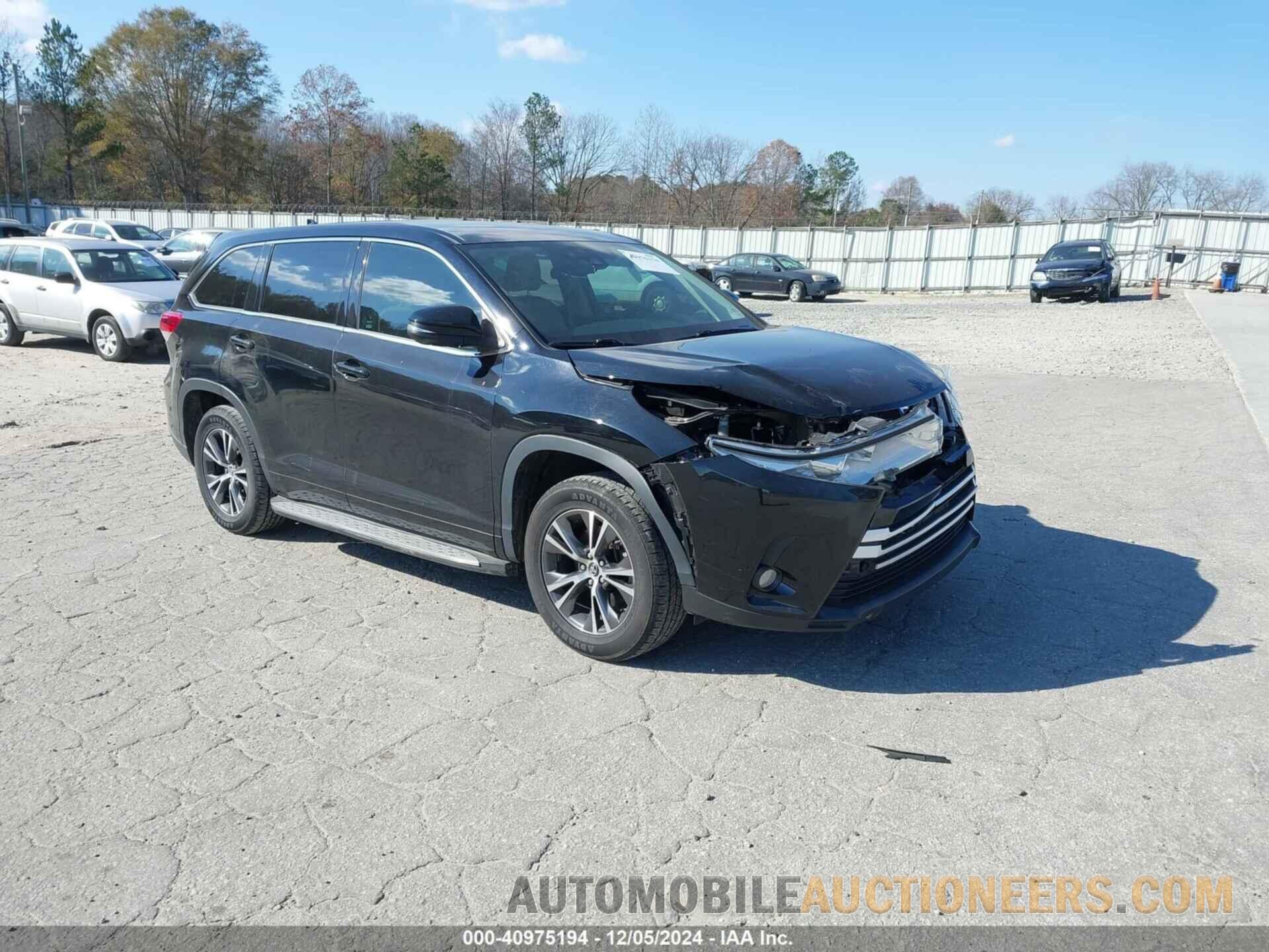 5TDZZRFH3JS237207 TOYOTA HIGHLANDER 2018