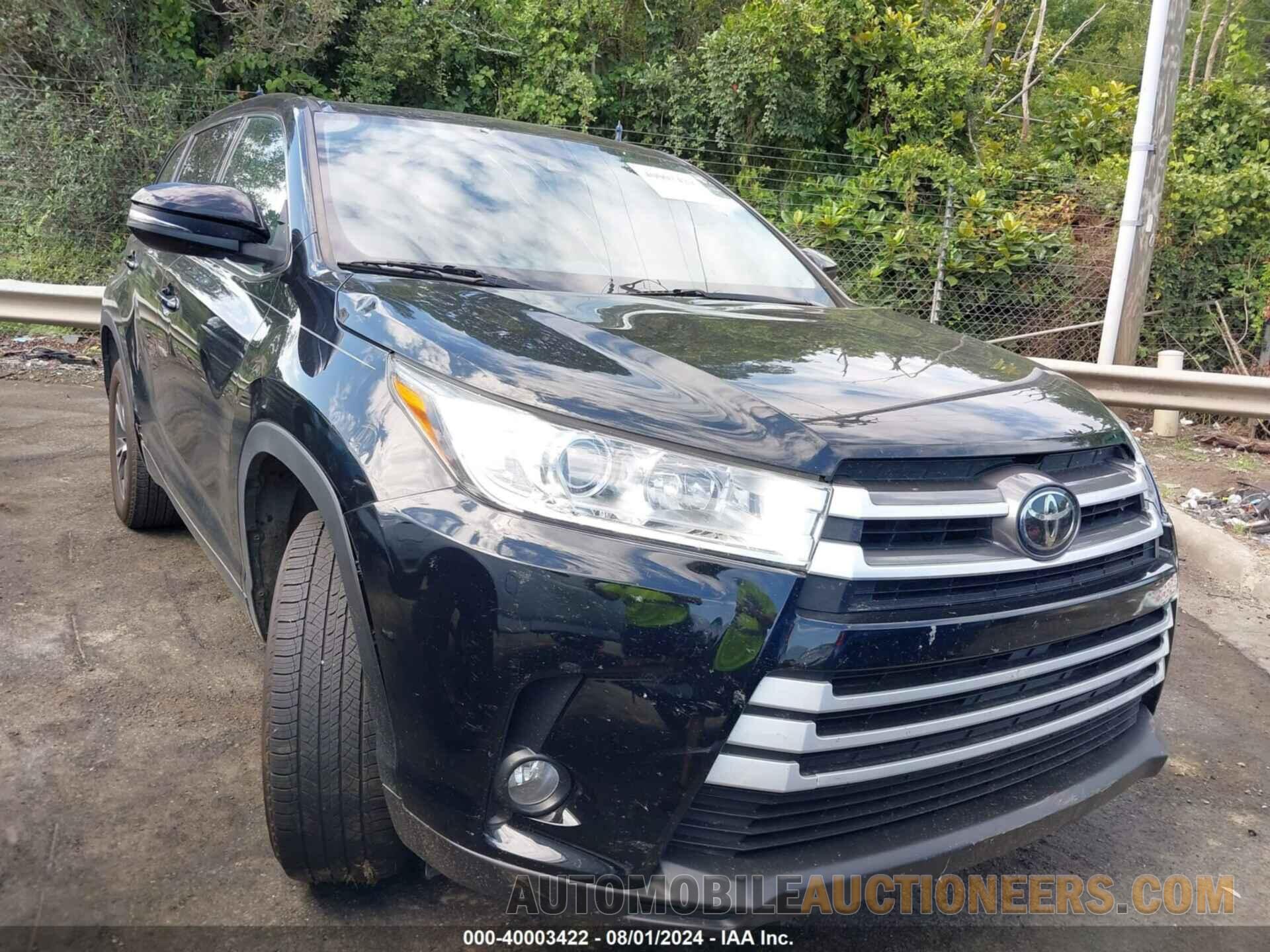 5TDZZRFH3KS291186 TOYOTA HIGHLANDER 2019