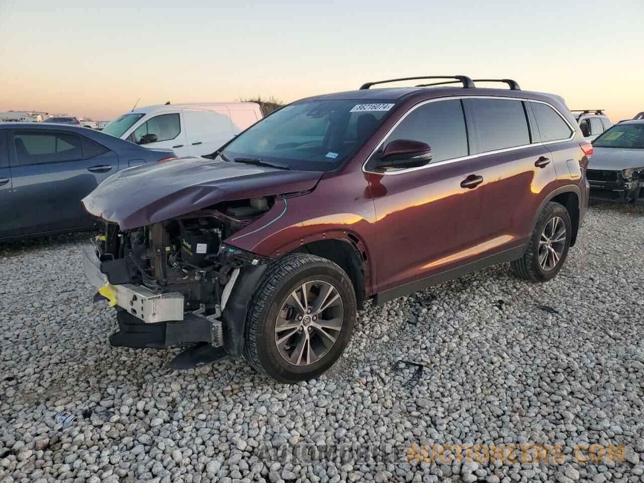 5TDZZRFH3KS293312 TOYOTA HIGHLANDER 2019