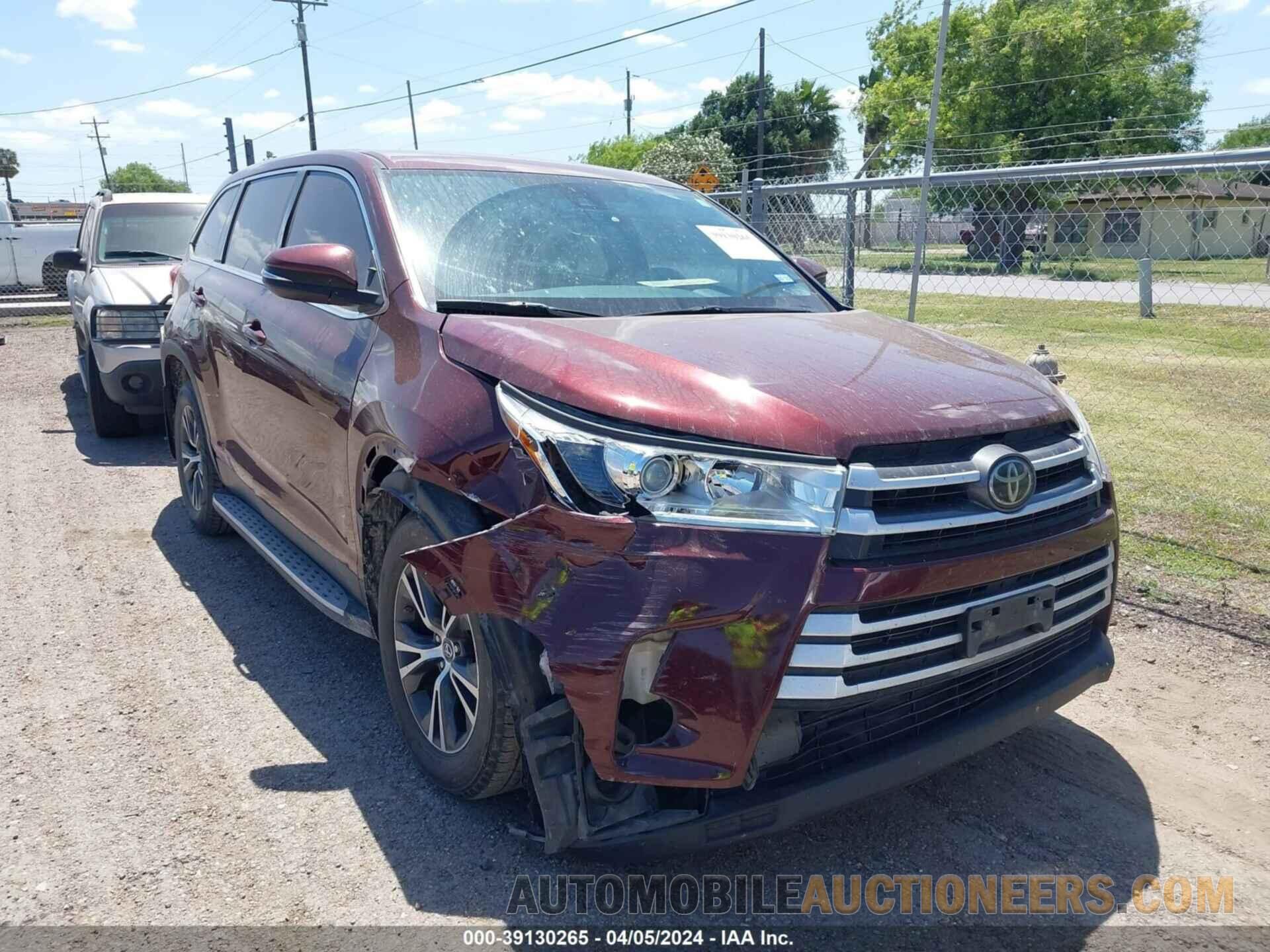 5TDZZRFH3KS296159 TOYOTA HIGHLANDER 2019