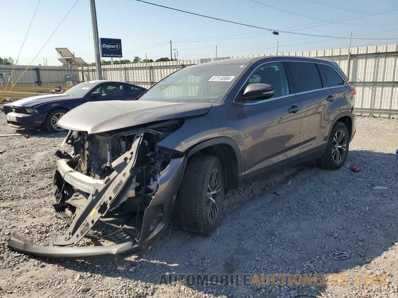 5TDZZRFH3KS308035 TOYOTA HIGHLANDER 2019