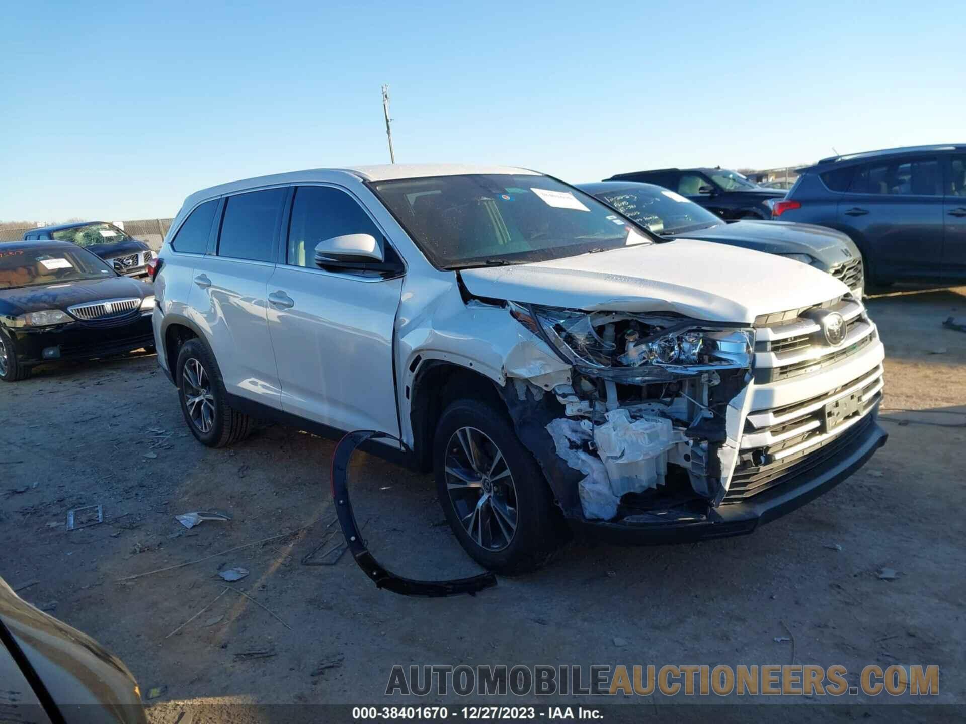 5TDZZRFH3KS328186 TOYOTA HIGHLANDER 2019