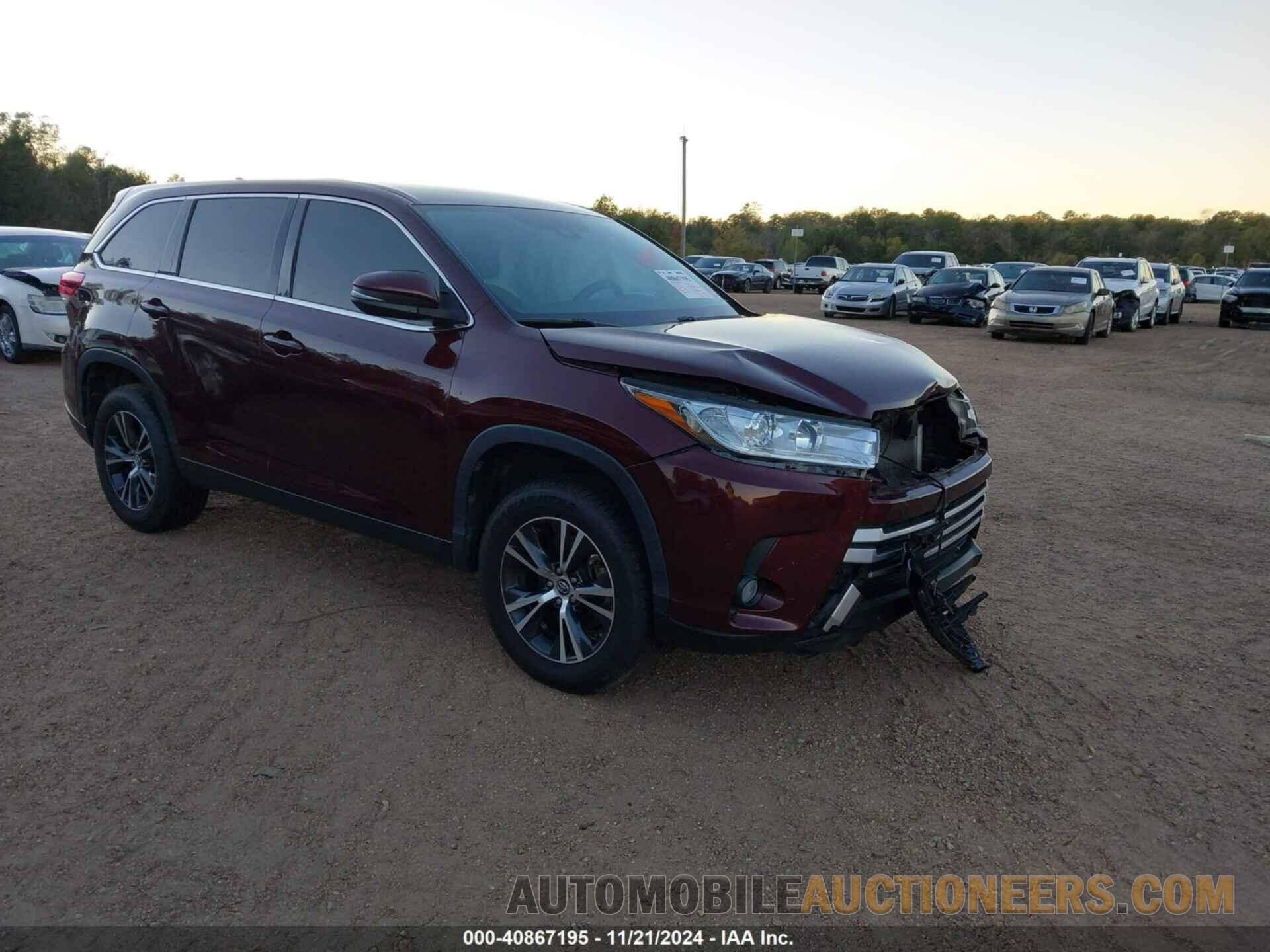 5TDZZRFH3KS343528 TOYOTA HIGHLANDER 2019