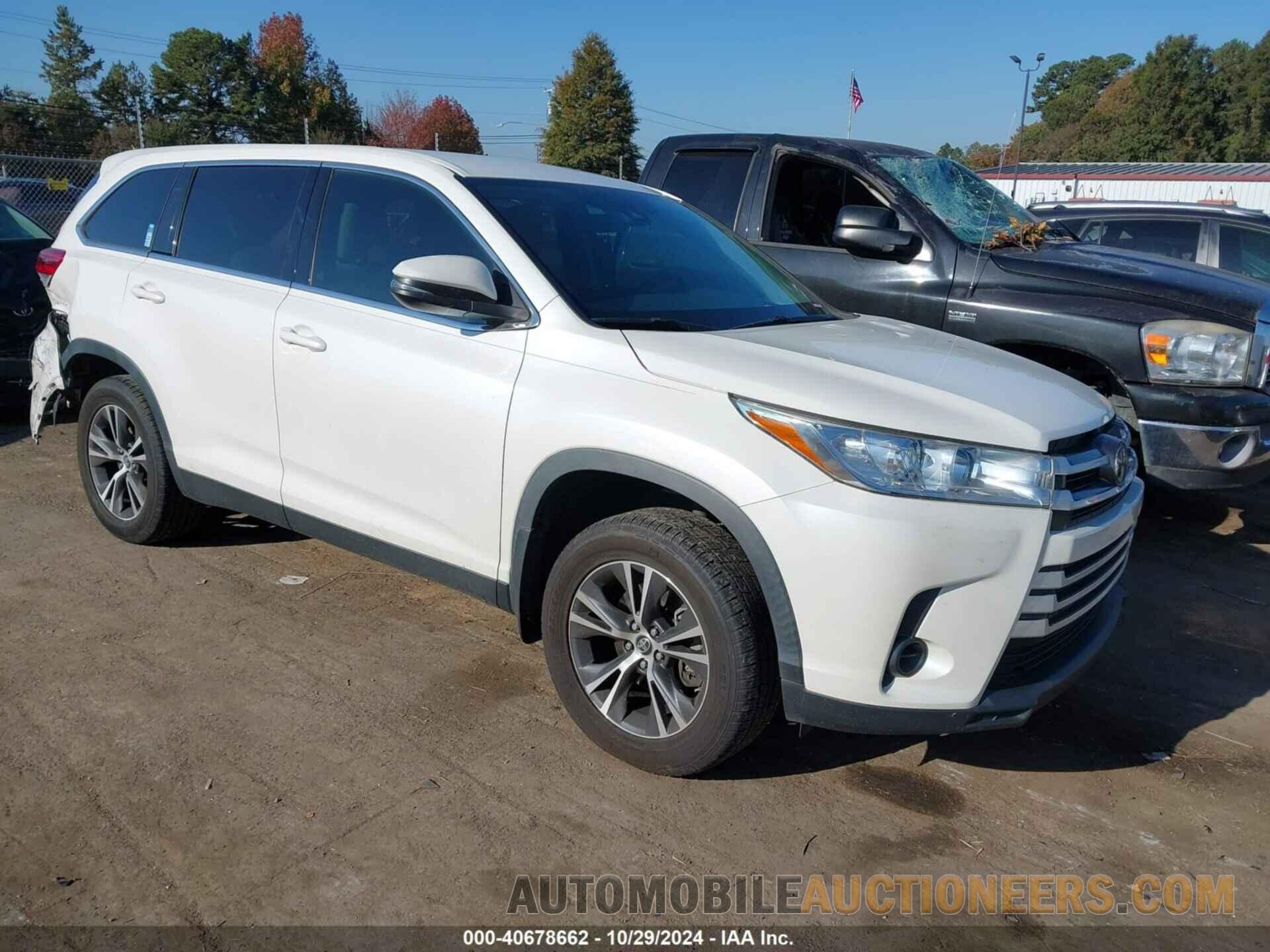 5TDZZRFH3KS361608 TOYOTA HIGHLANDER 2019