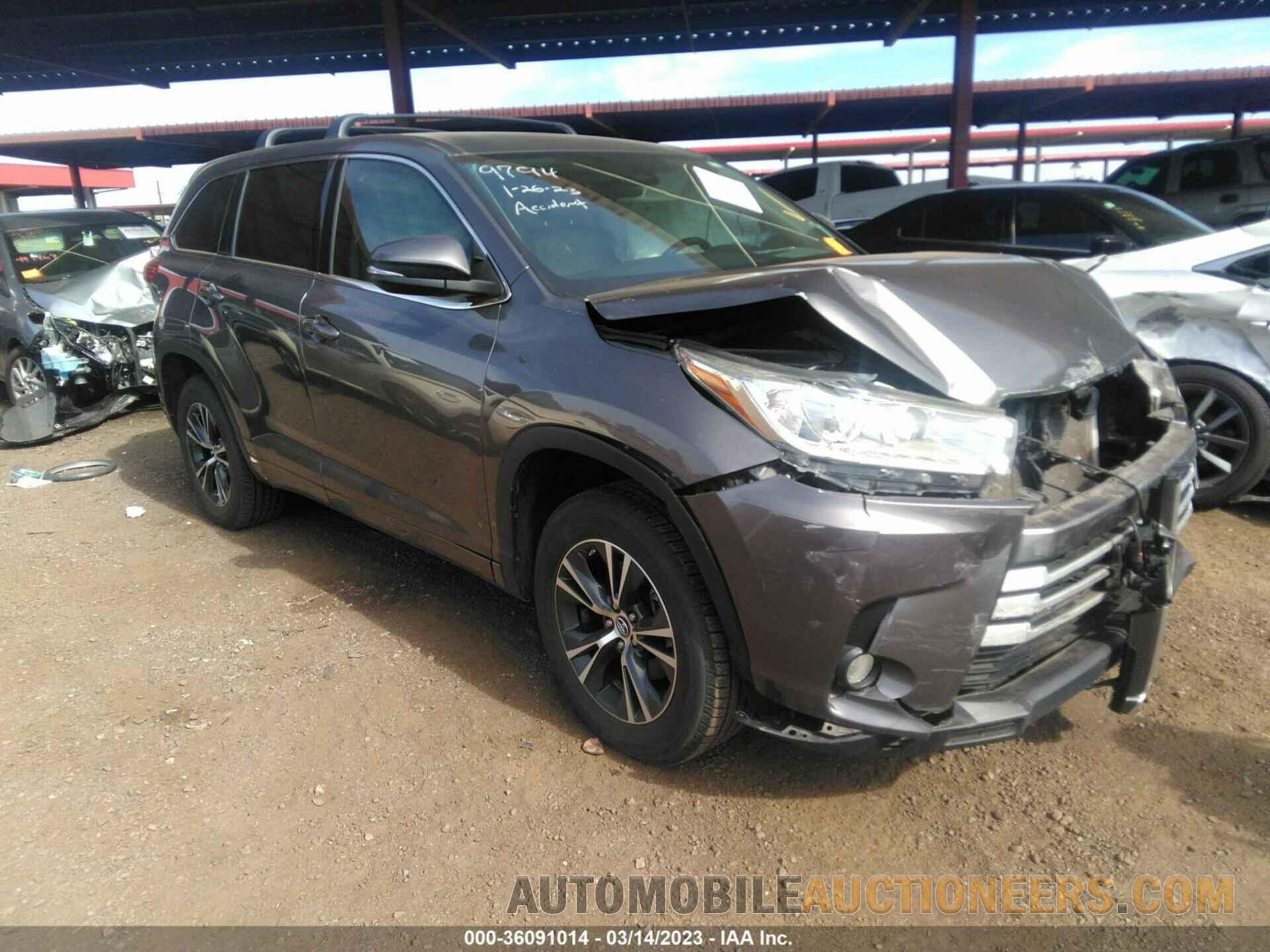 5TDZZRFH4JS274590 TOYOTA HIGHLANDER 2018