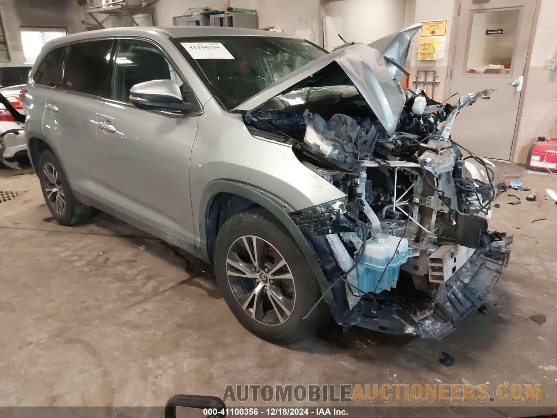 5TDZZRFH4KS303457 TOYOTA HIGHLANDER 2019