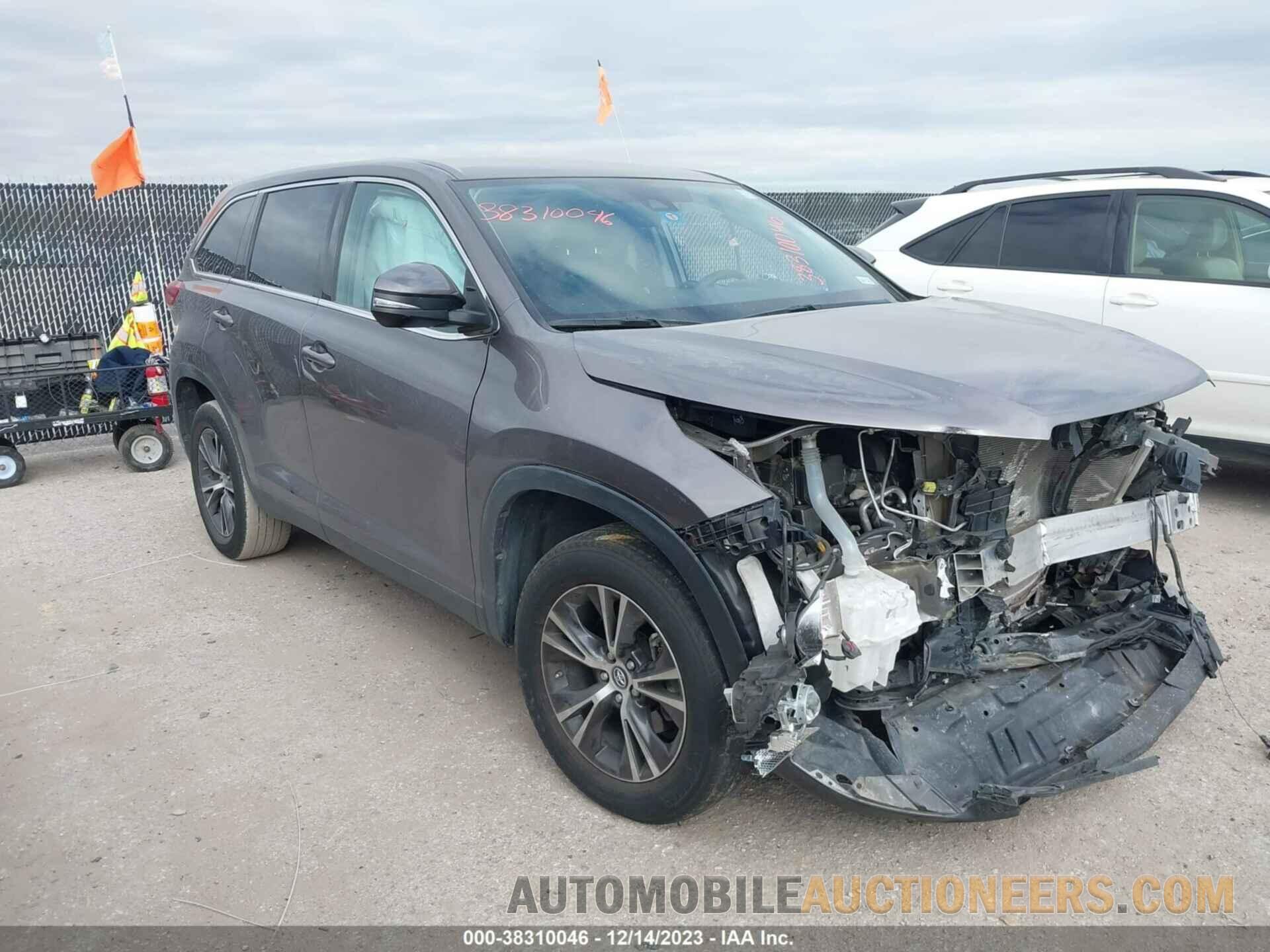 5TDZZRFH4KS313339 TOYOTA HIGHLANDER 2019