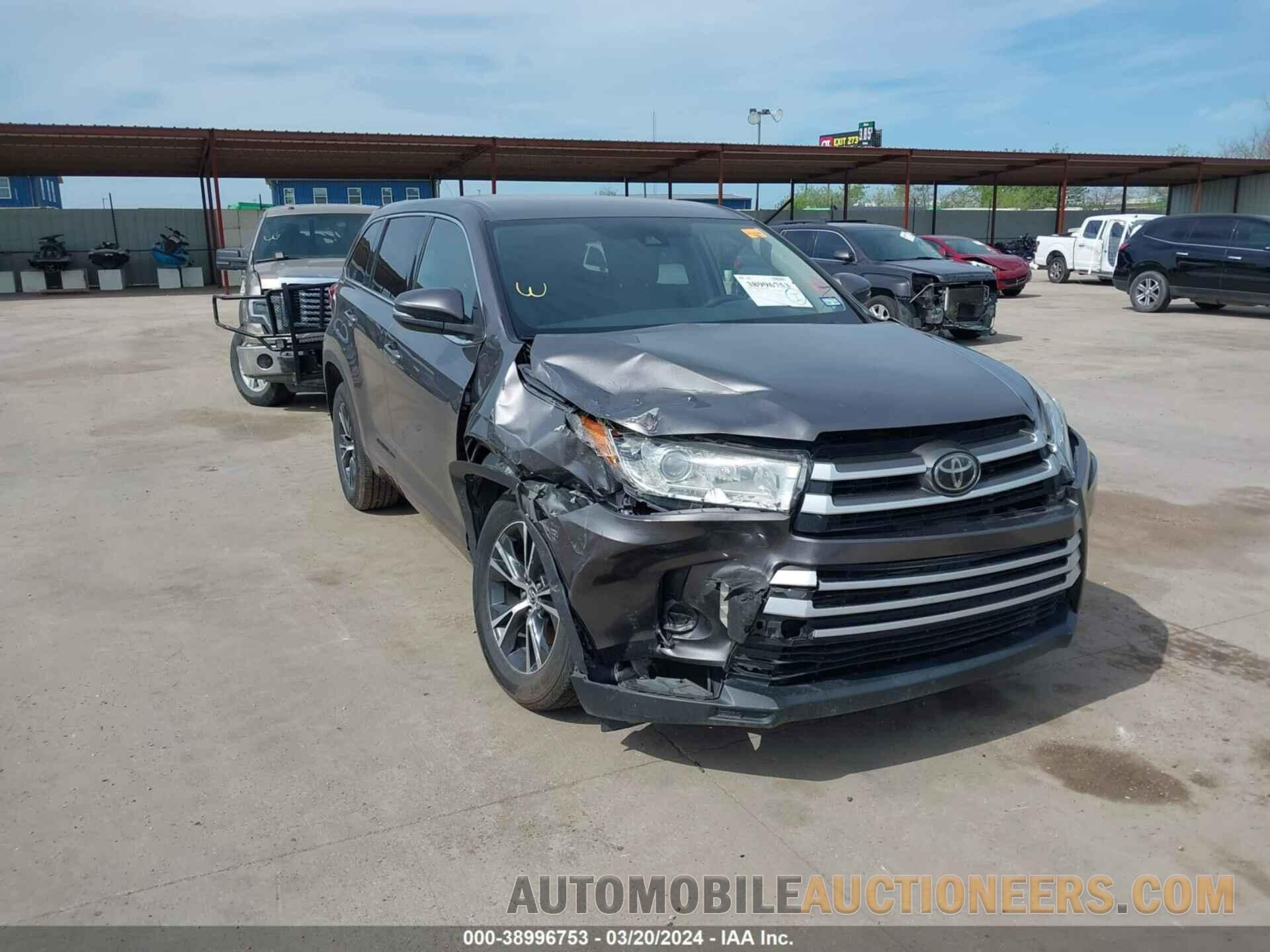 5TDZZRFH5JS245972 TOYOTA HIGHLANDER 2018