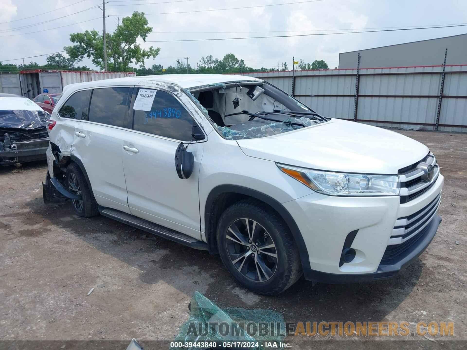 5TDZZRFH5JS250220 TOYOTA HIGHLANDER 2018