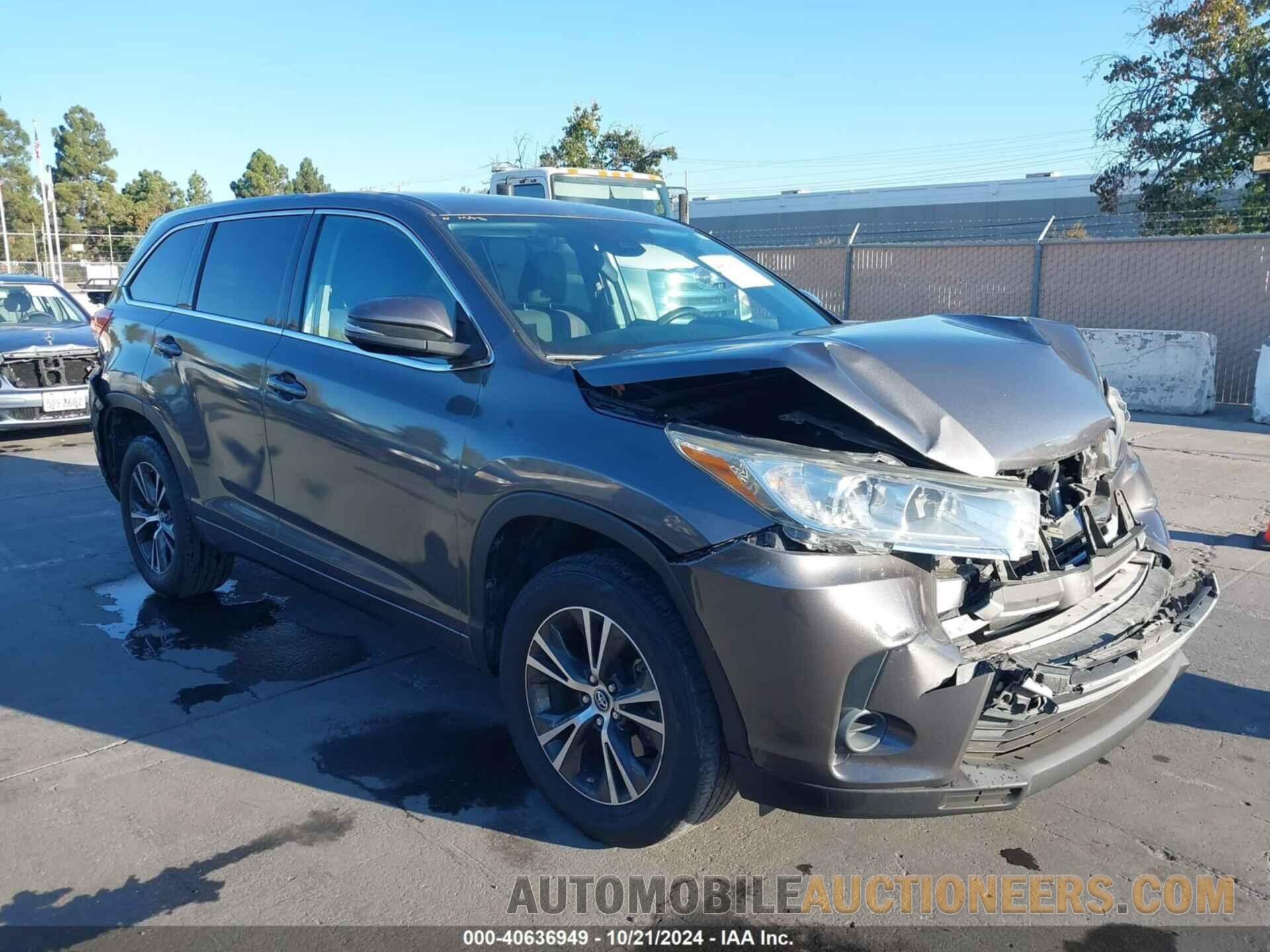 5TDZZRFH5JS255501 TOYOTA HIGHLANDER 2018