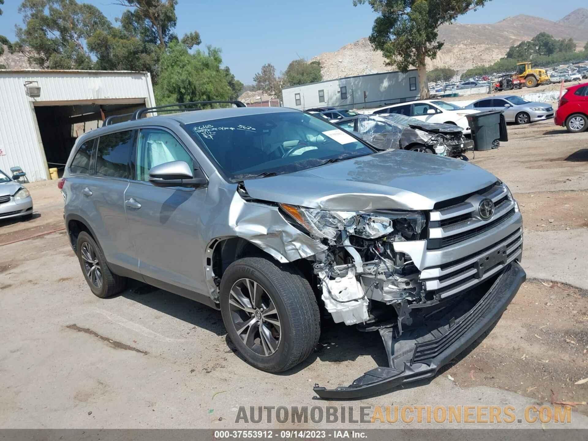 5TDZZRFH5KS315620 TOYOTA HIGHLANDER 2019