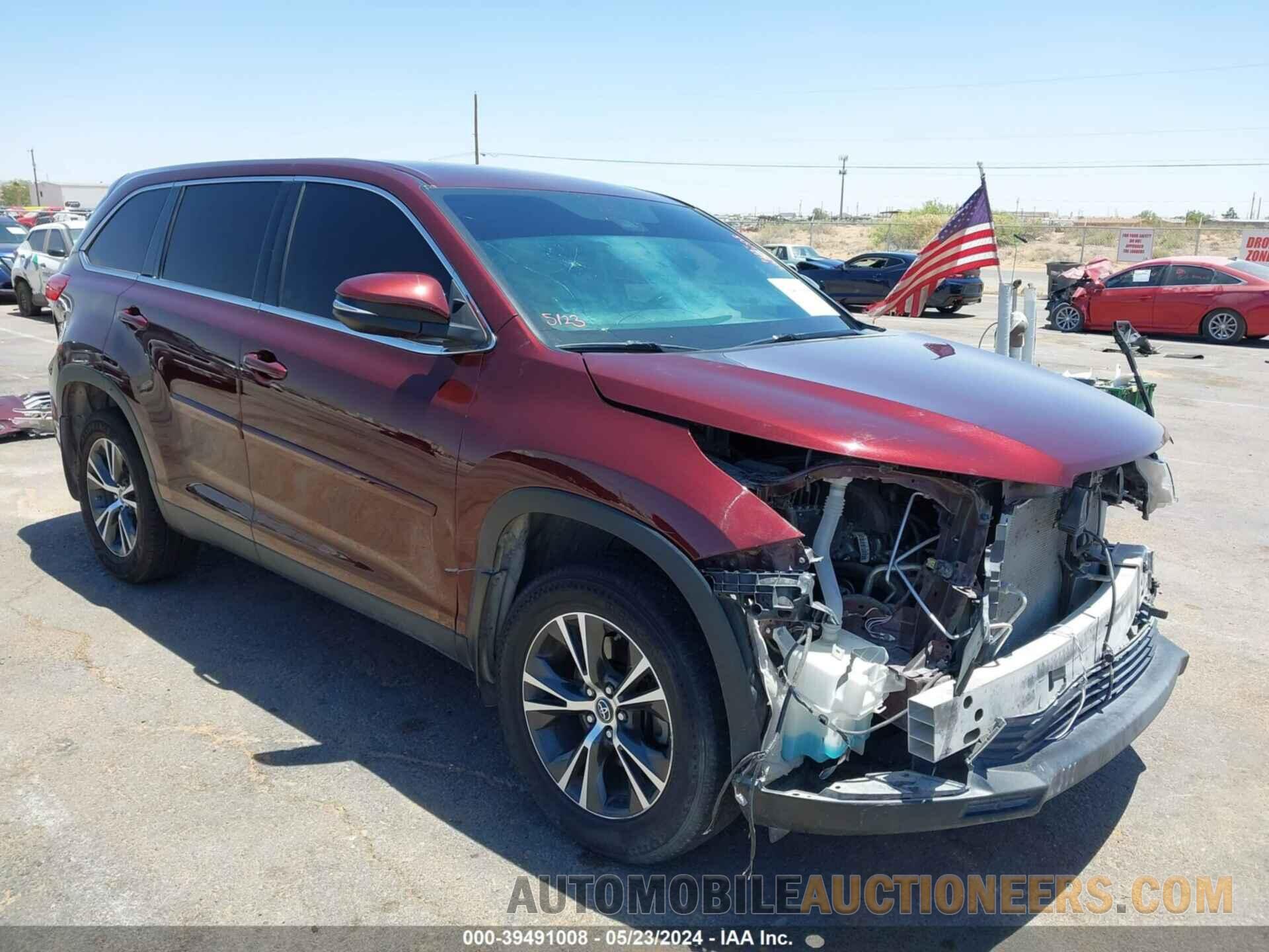 5TDZZRFH5KS339660 TOYOTA HIGHLANDER 2019