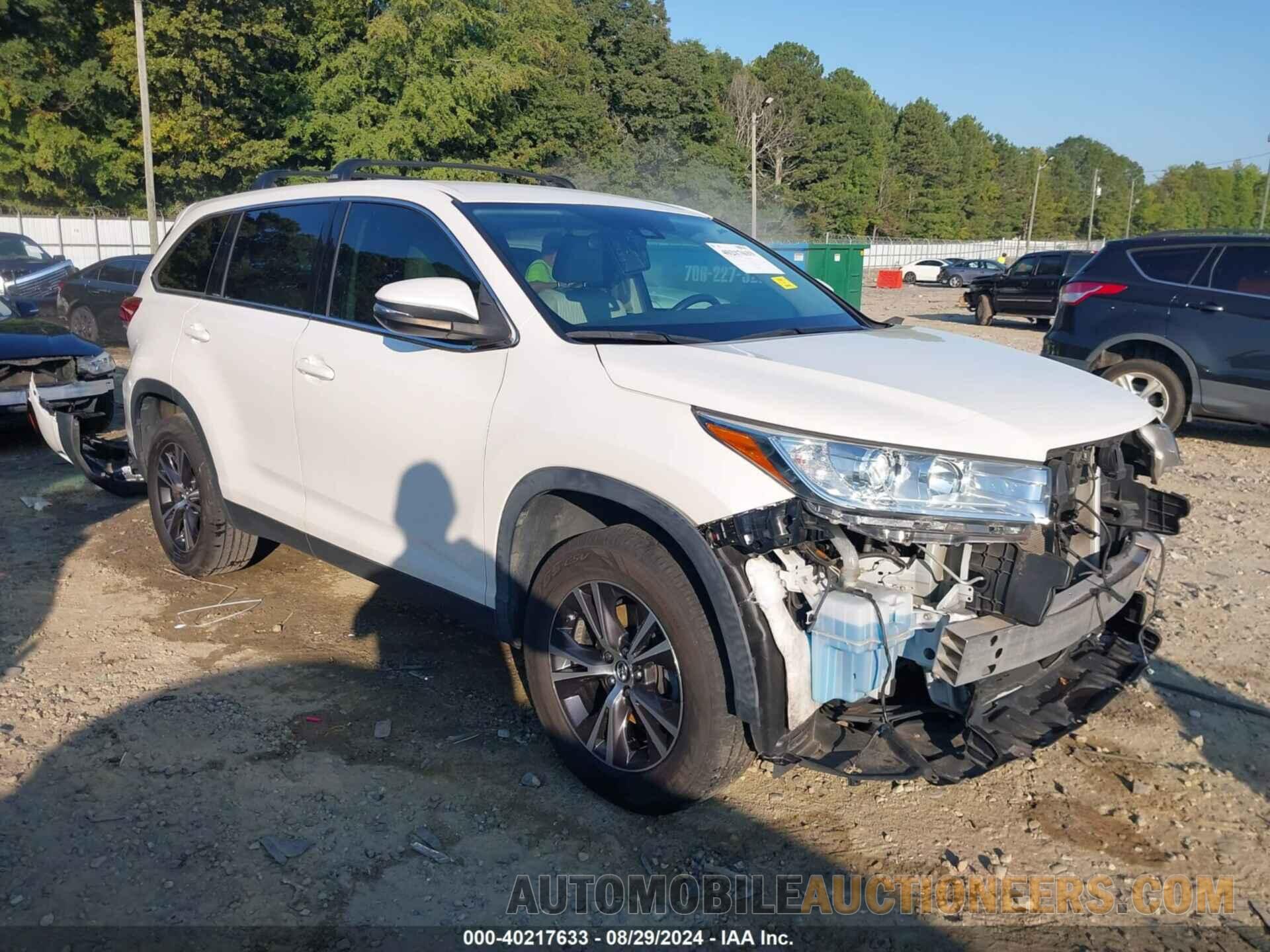 5TDZZRFH5KS348391 TOYOTA HIGHLANDER 2019