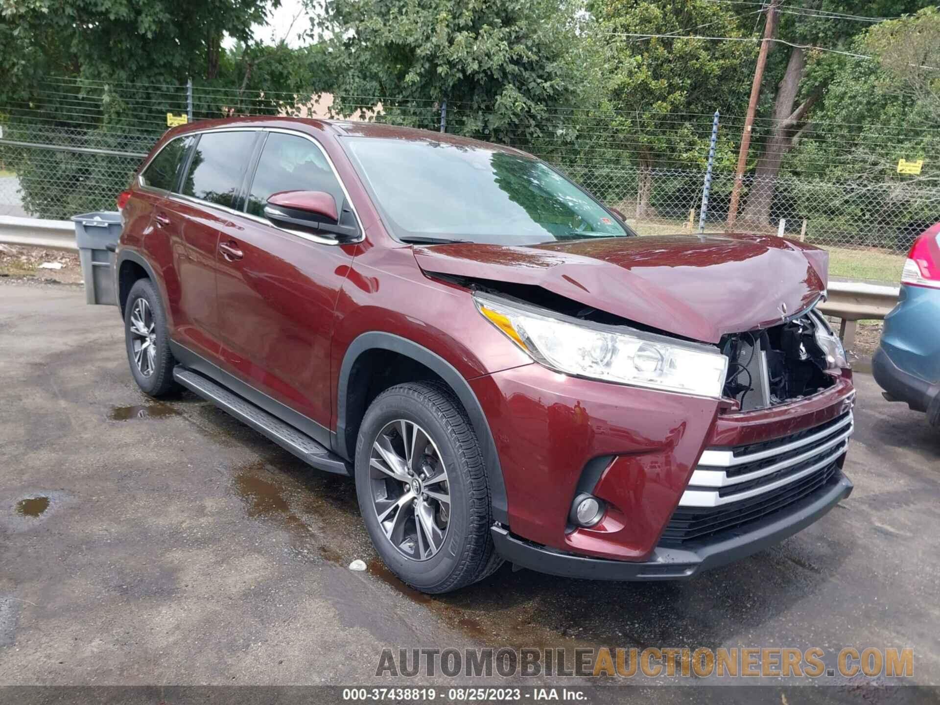 5TDZZRFH5KS362517 TOYOTA HIGHLANDER 2019