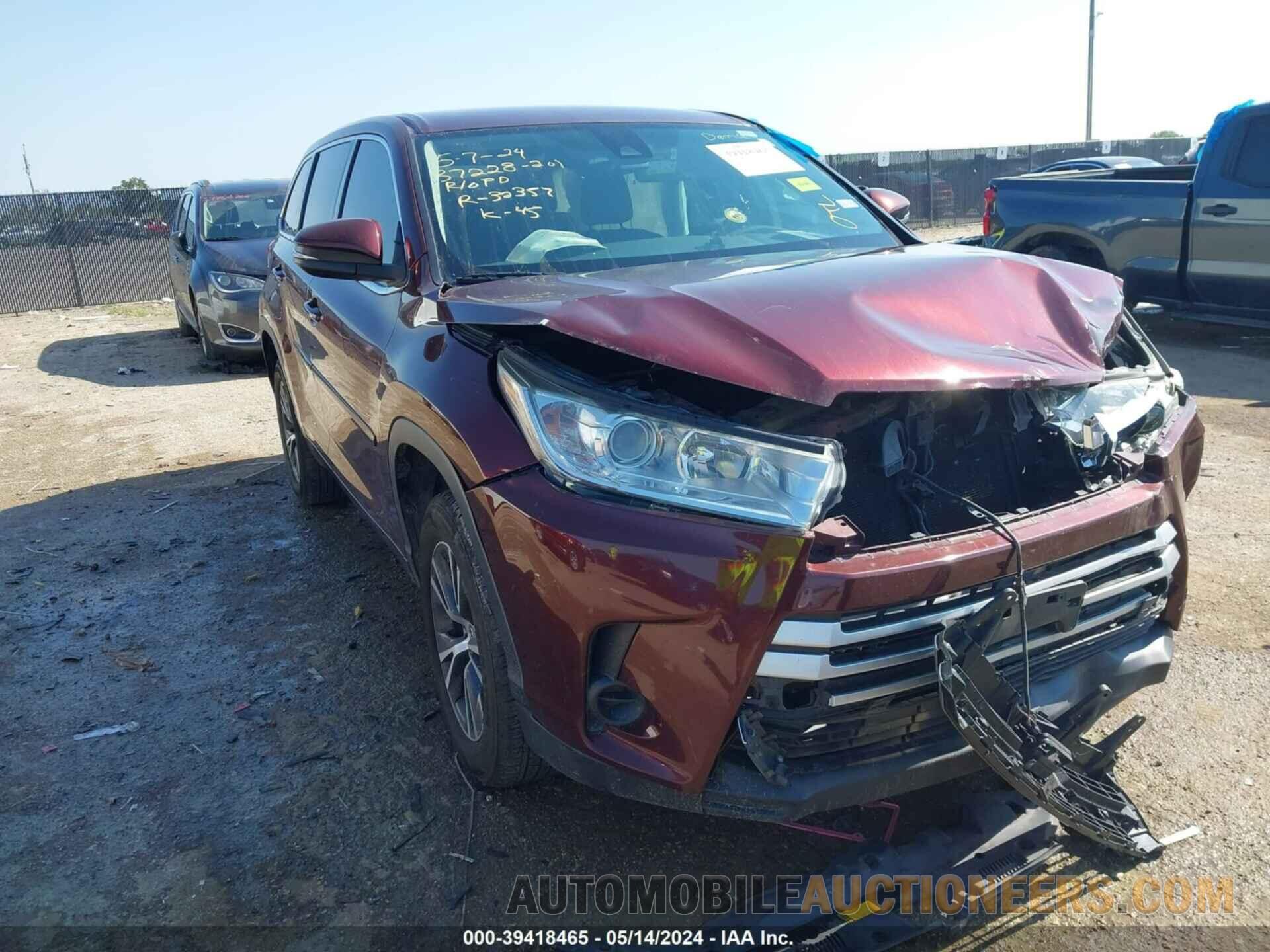 5TDZZRFH6HS227037 TOYOTA HIGHLANDER 2017