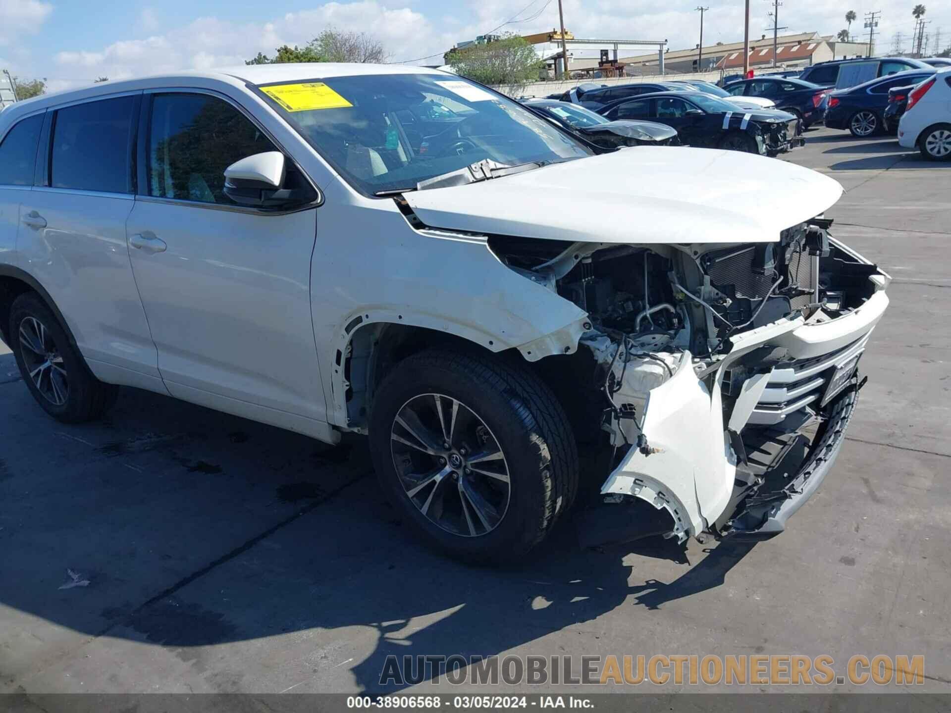 5TDZZRFH6JS245222 TOYOTA HIGHLANDER 2018