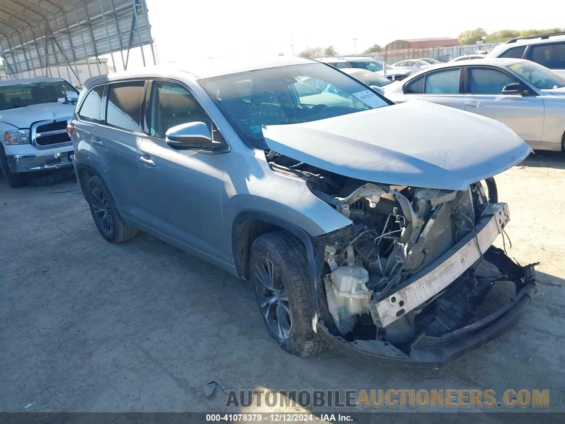 5TDZZRFH6JS249884 TOYOTA HIGHLANDER 2018