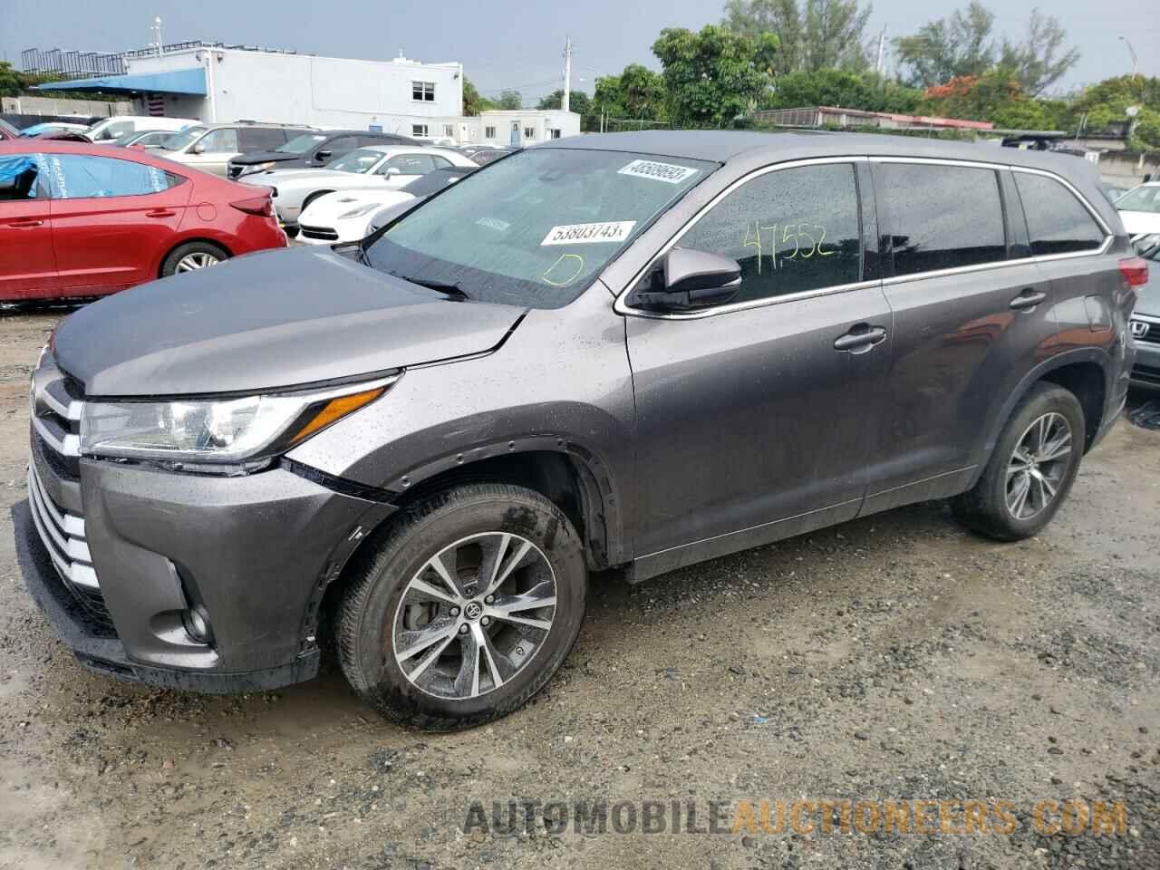 5TDZZRFH6JS260741 TOYOTA HIGHLANDER 2018