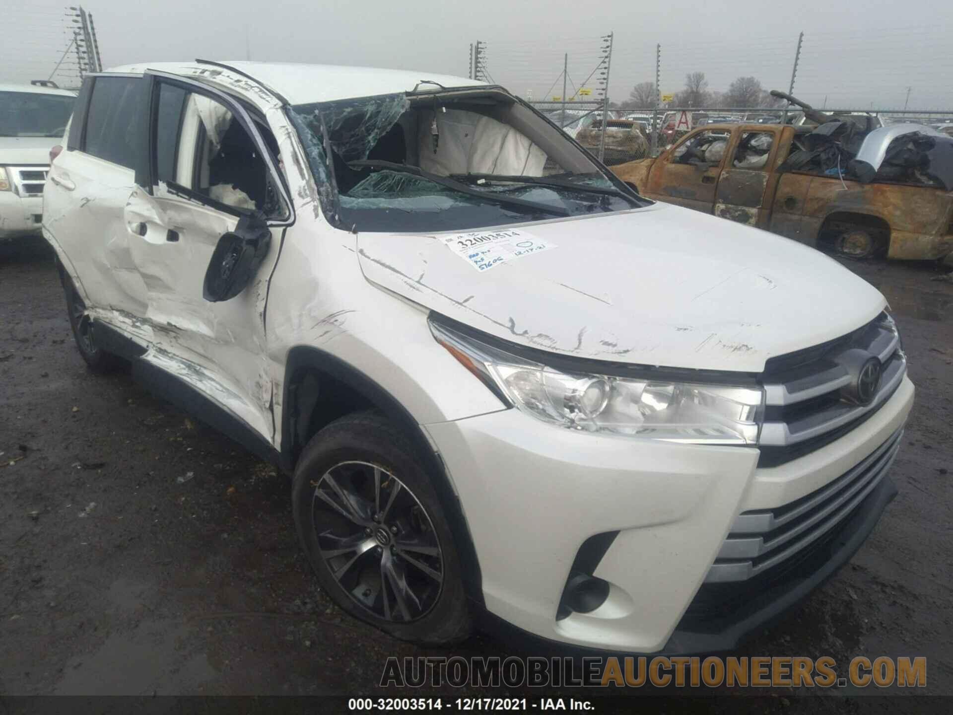 5TDZZRFH6KS304013 TOYOTA HIGHLANDER 2019