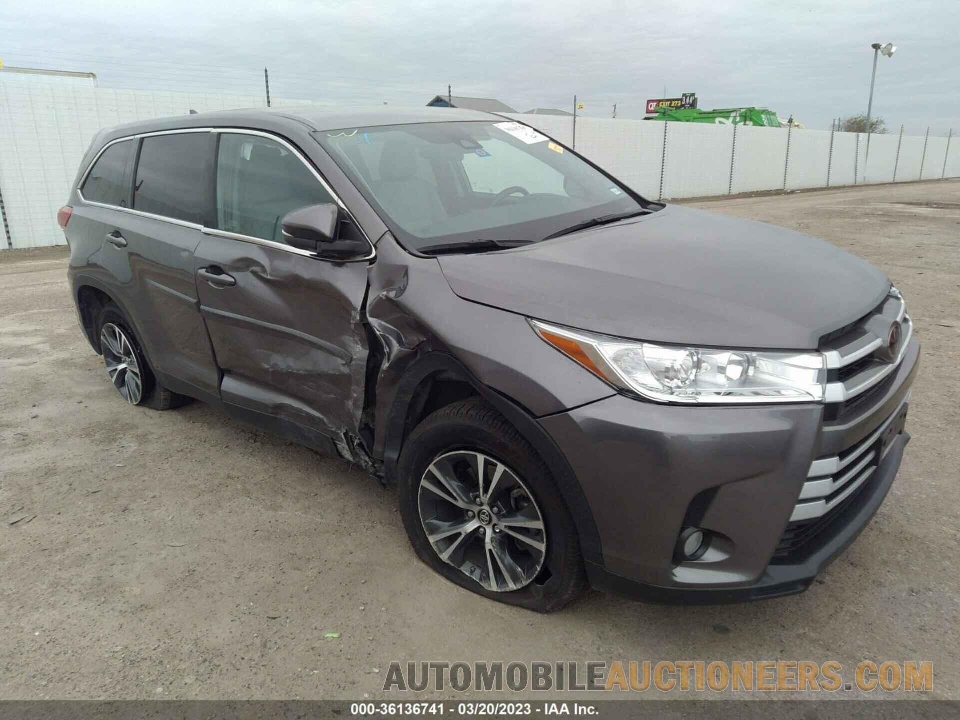 5TDZZRFH6KS320809 TOYOTA HIGHLANDER 2019