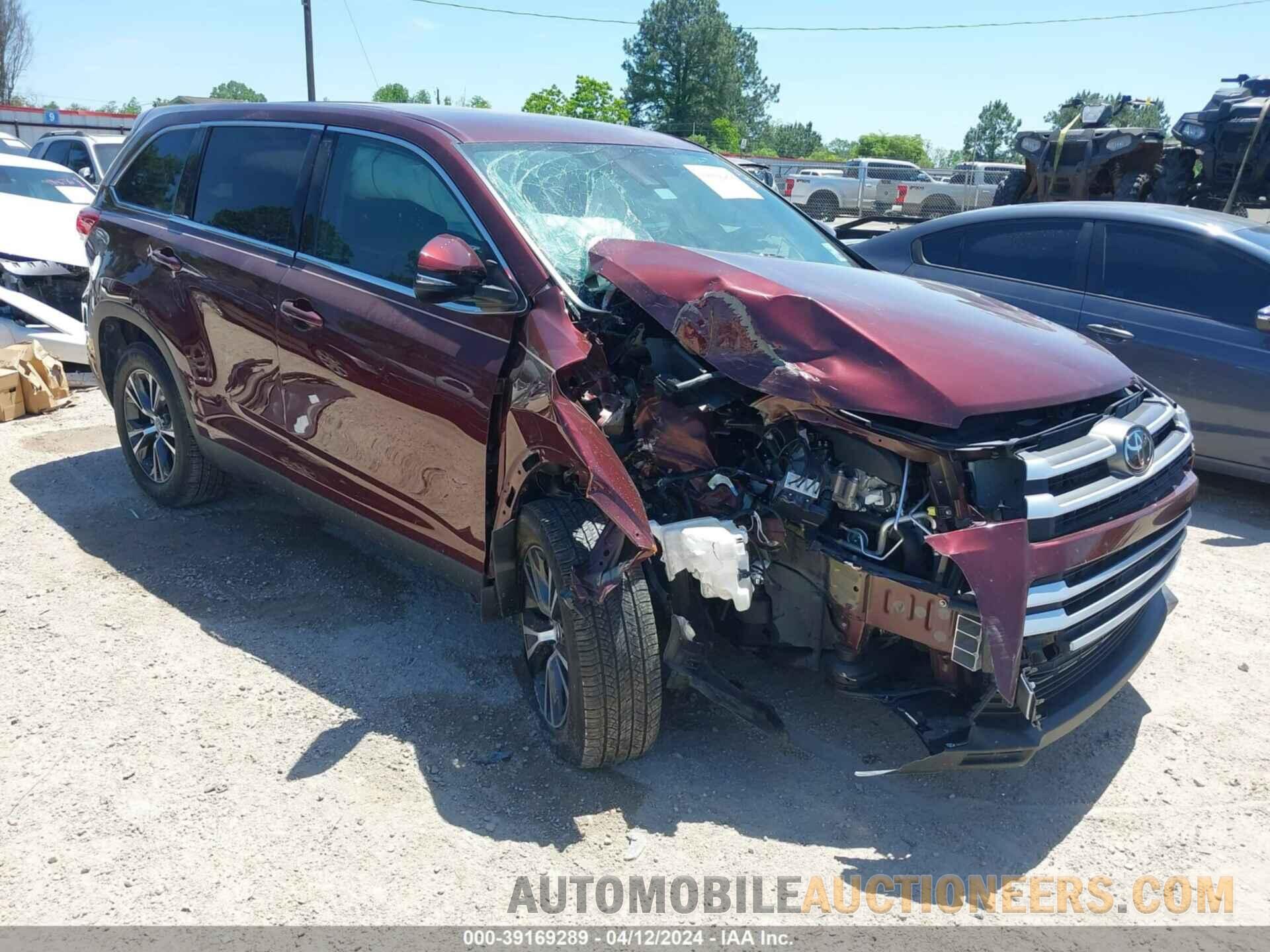 5TDZZRFH6KS358136 TOYOTA HIGHLANDER 2019